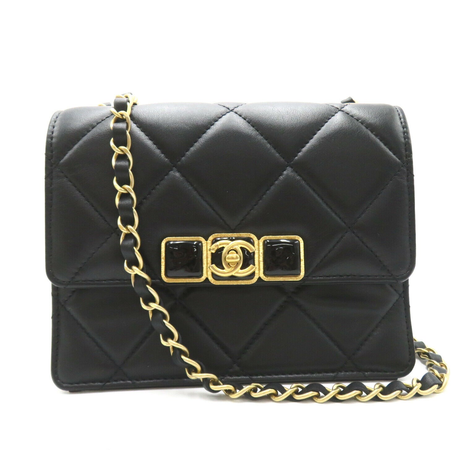 Chanel Lambskin Chain Shoulder Bag AS3392