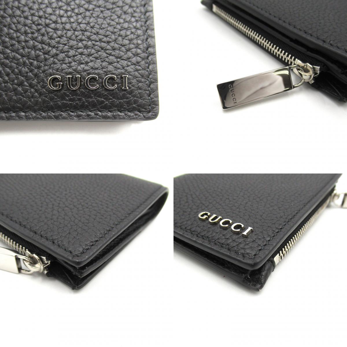 Gucci Leather Bifold Wallet Black 795292