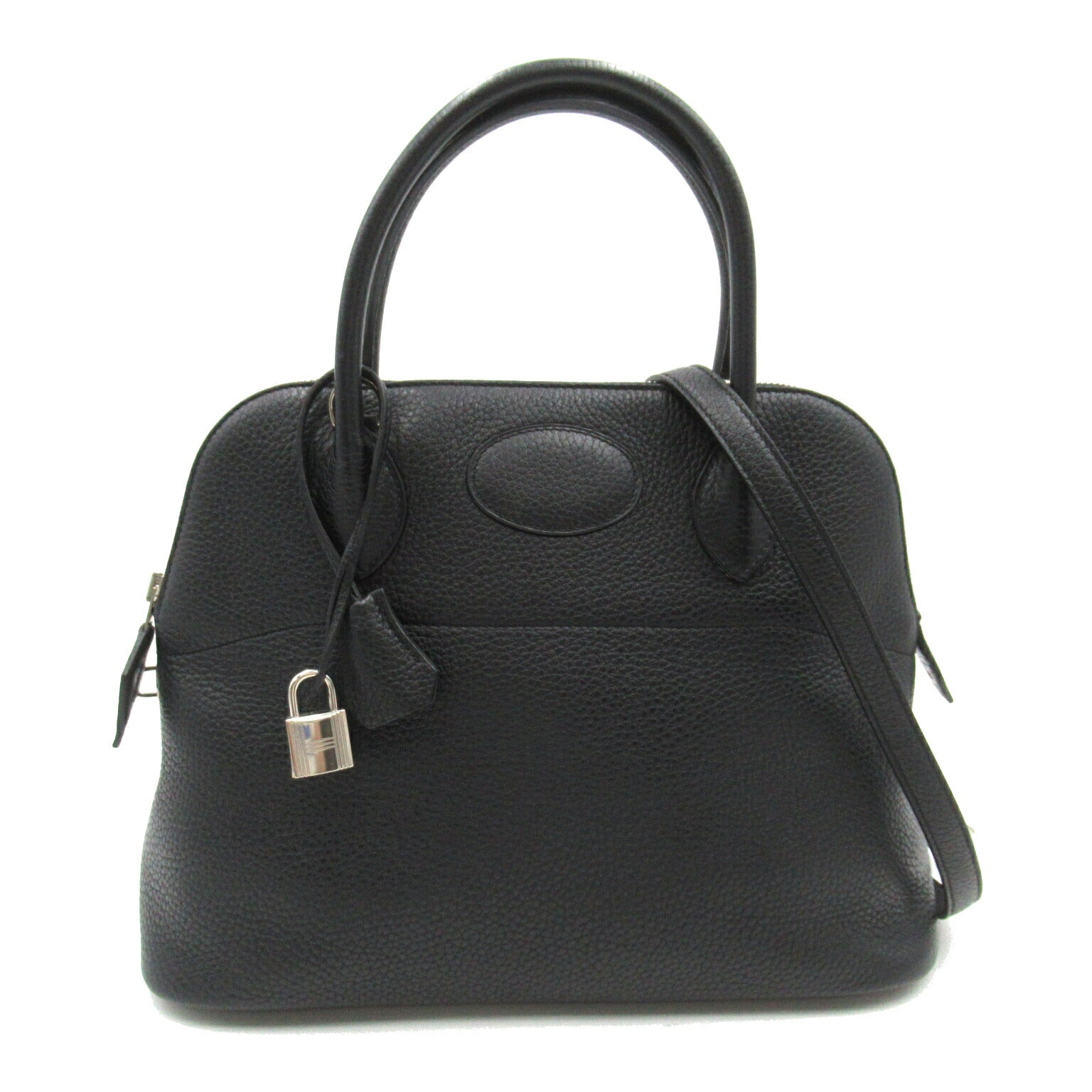 Hermes Bolide 31 Handbag Calf Leather Black