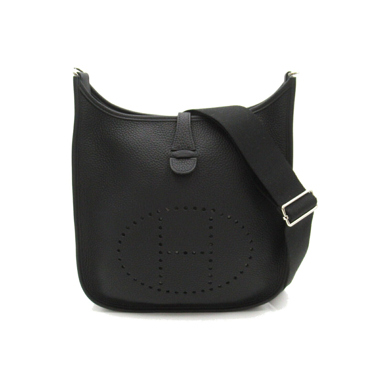 Hermes Evelyne PM Shoulder Bag Black Leather