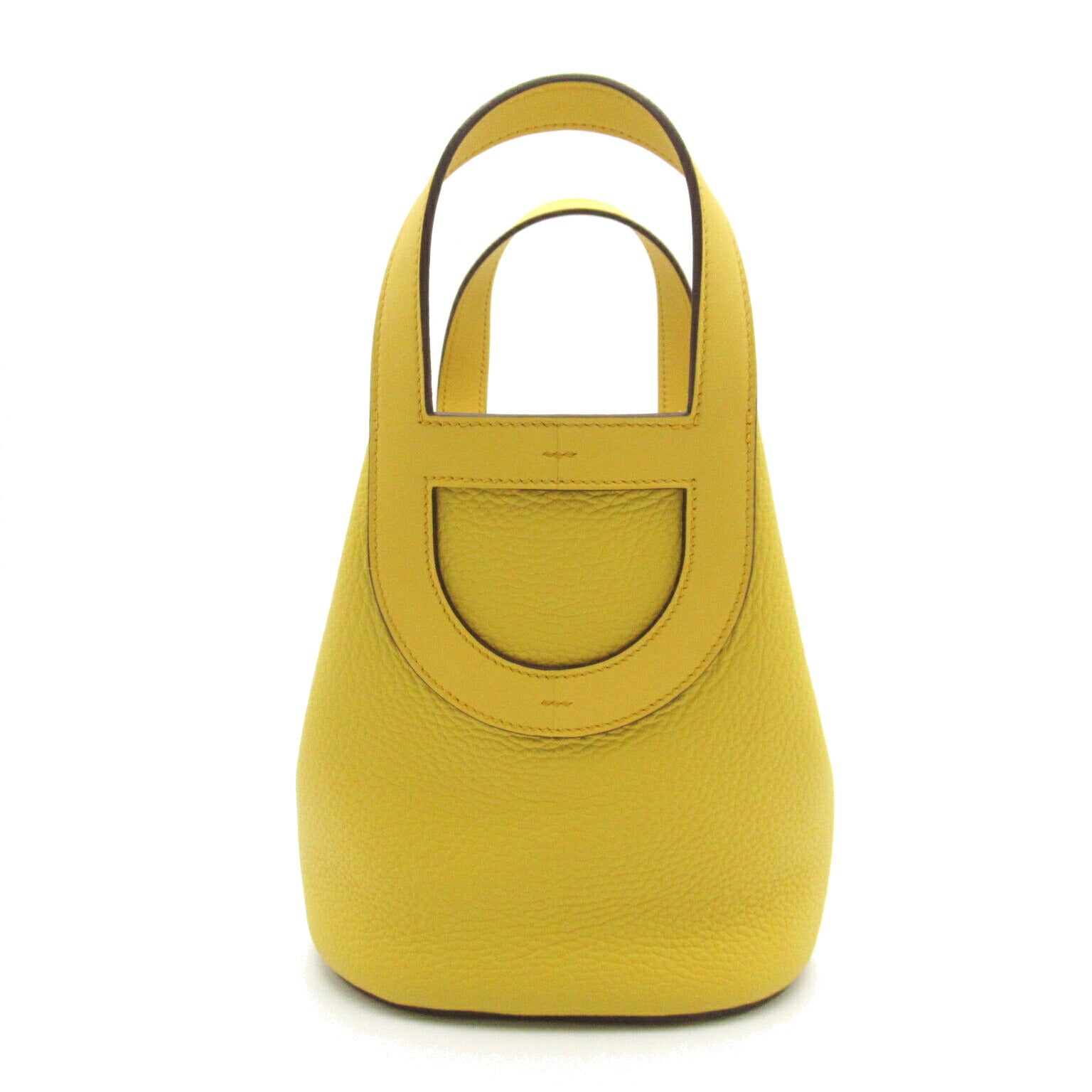 Hermes In The Loop 18 Leather Handbag Yellow