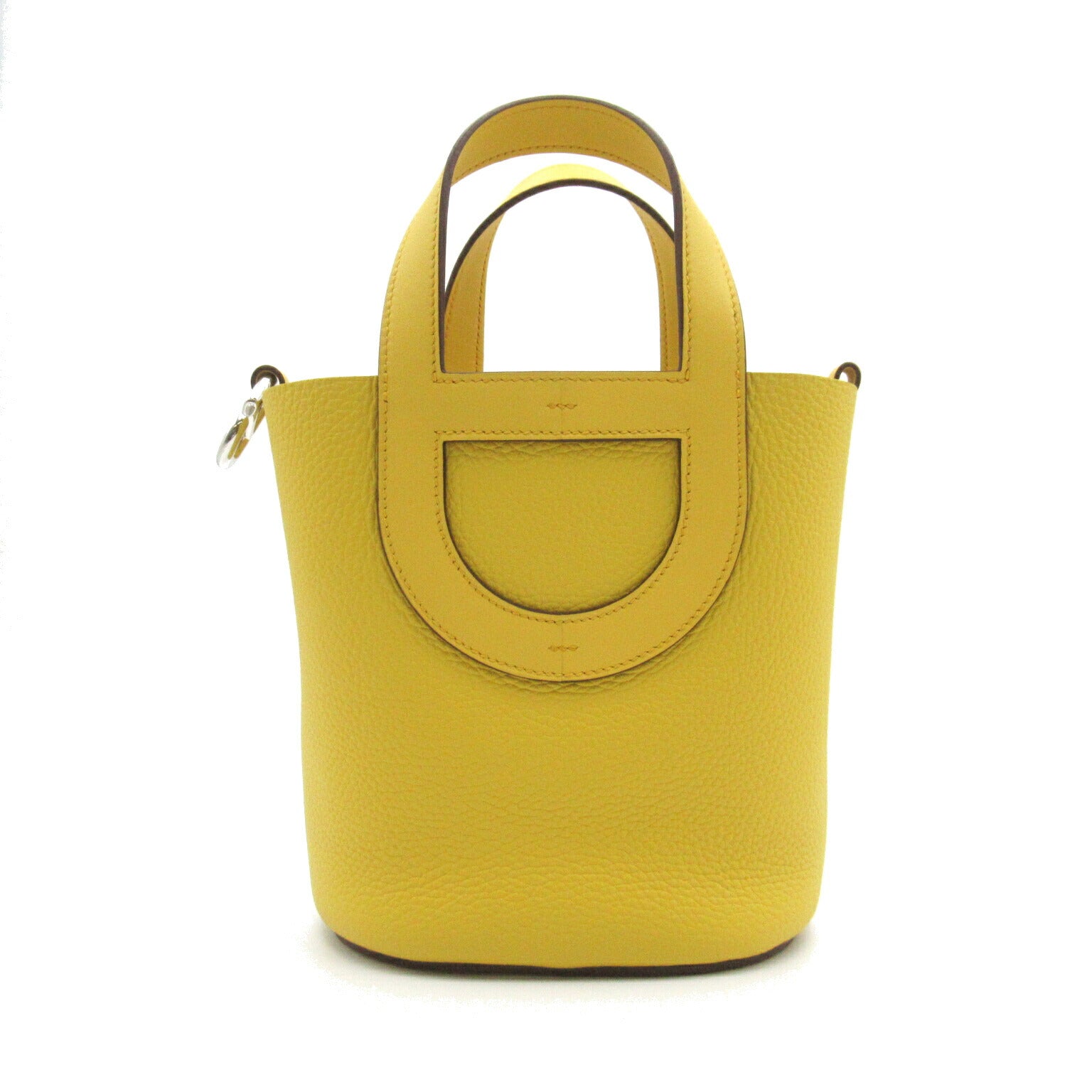 Hermes In The Loop 18 Leather Handbag Yellow