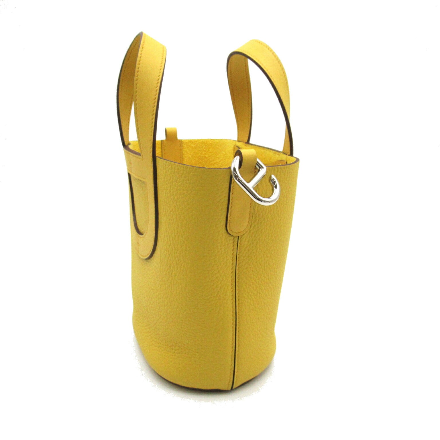 Hermes In The Loop 18 Leather Handbag Yellow