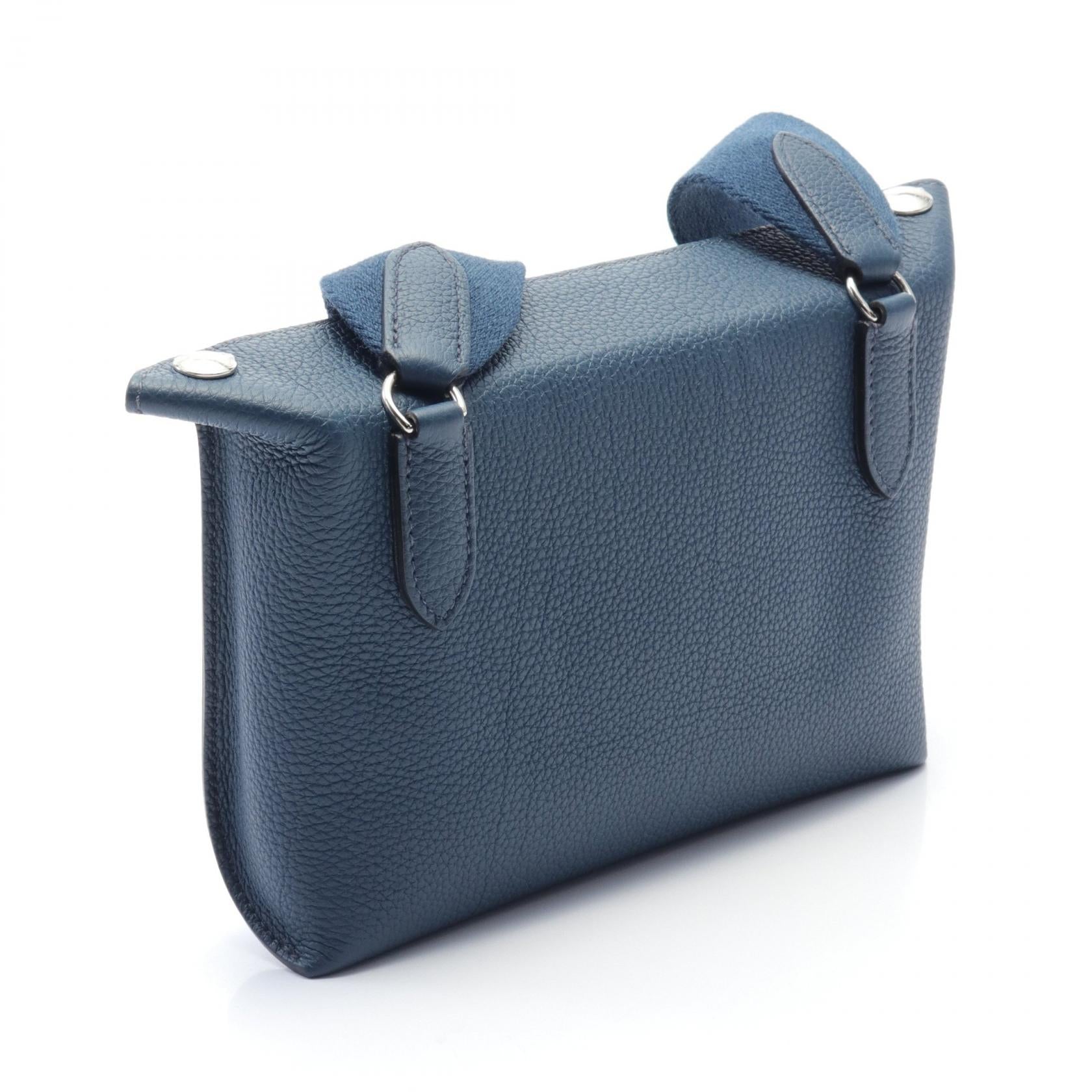 Hermes Togo Shoulder Bag Navy