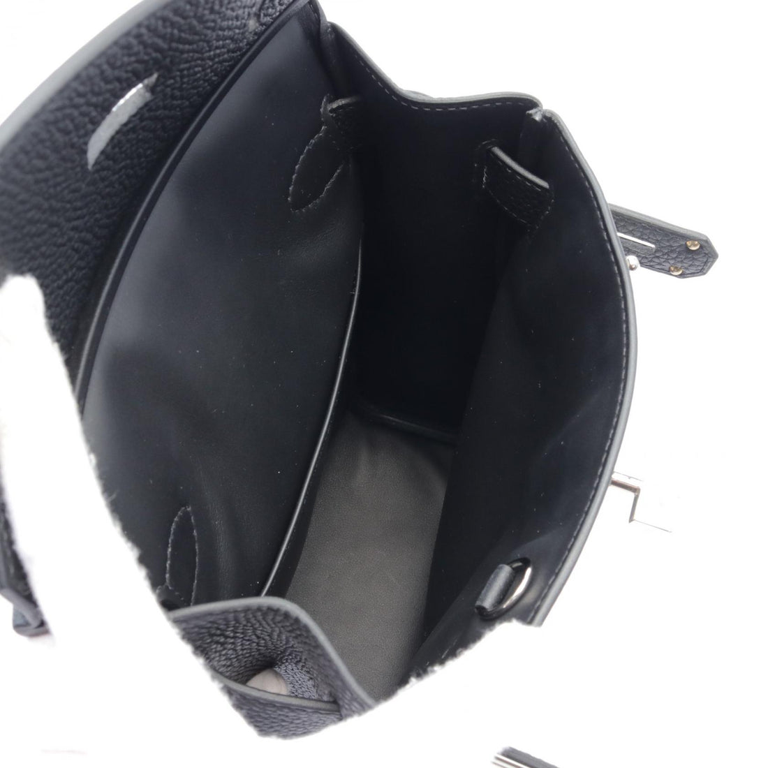 Hermes Kelly Accado PM Waist Bag Black