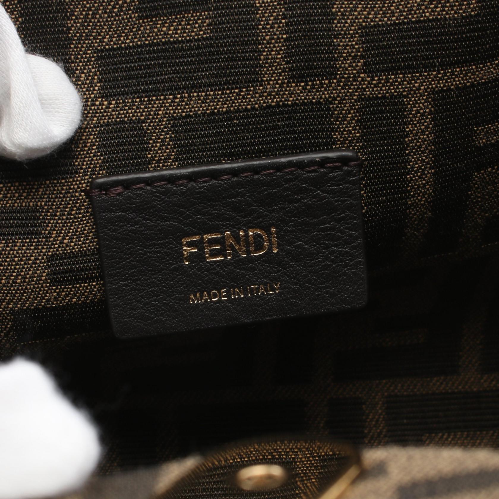 Fendi First Small Leather Python Shoulder Bag