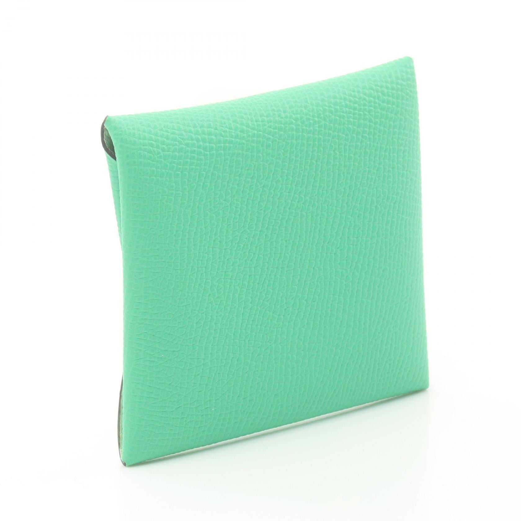 Hermes Bastia Verso Coin Case Green