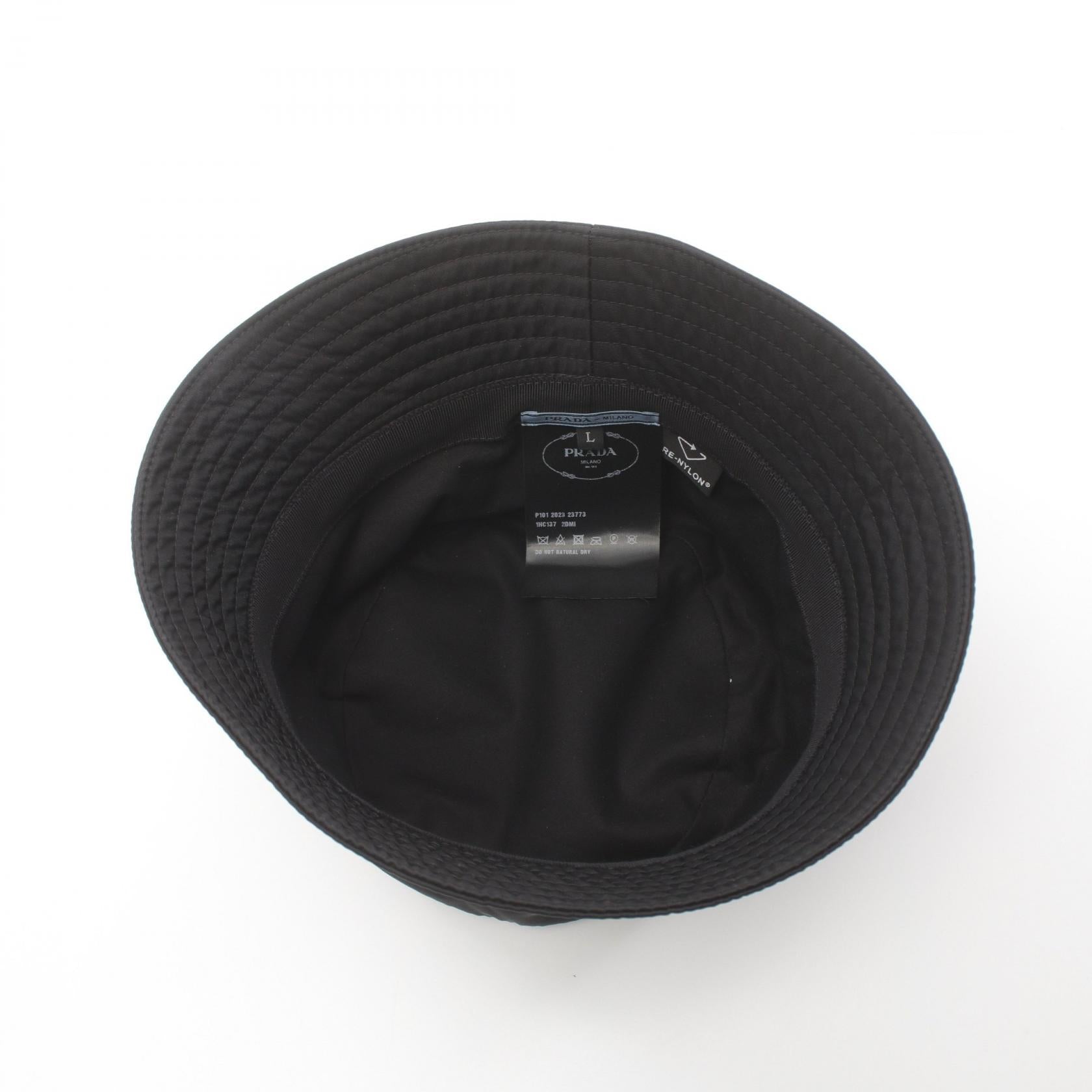 Prada Nylon Hat Black 1HC137