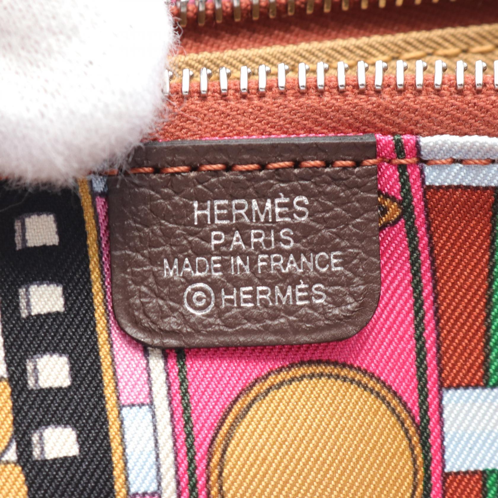 Hermes Azap Compact Silk In Wallet Brown