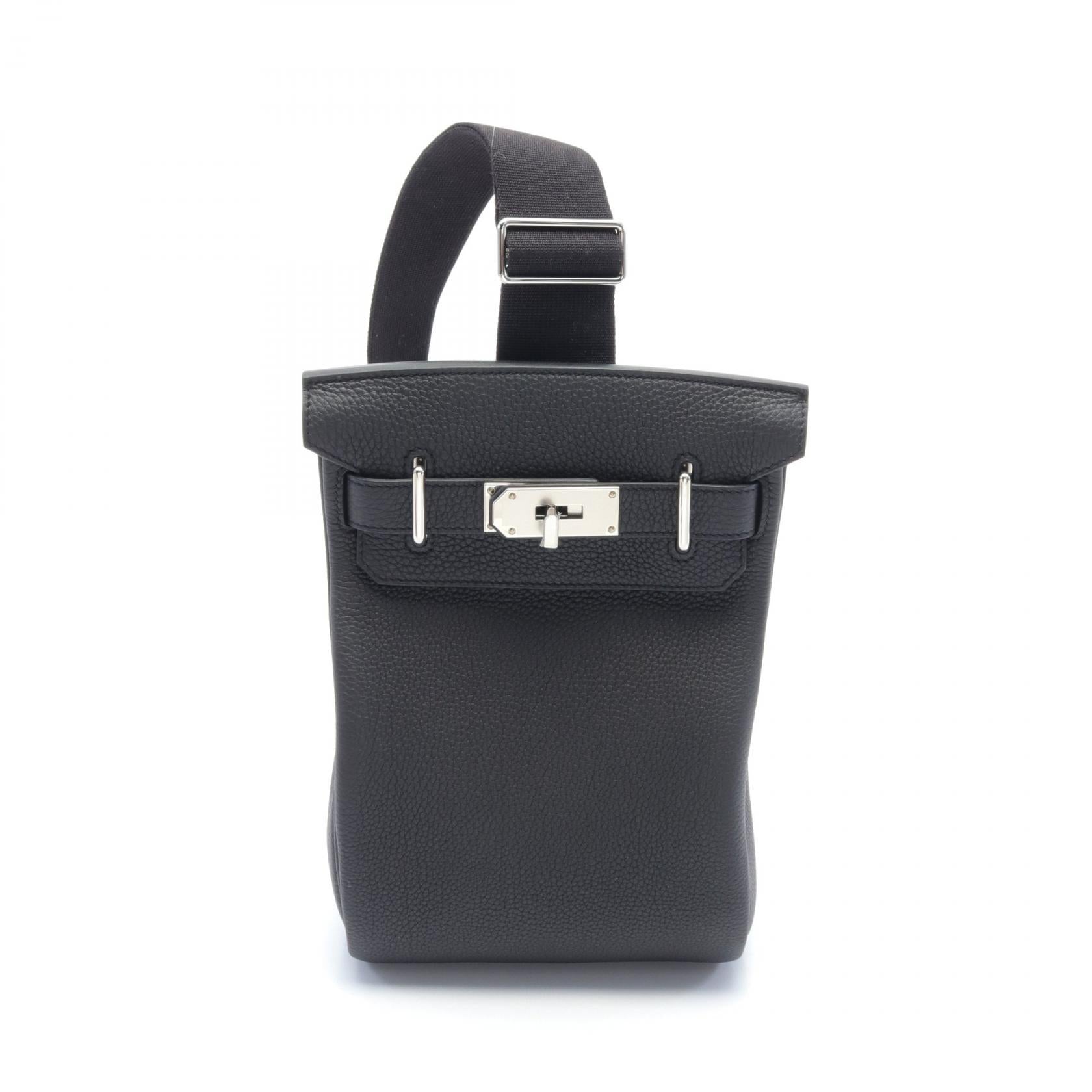 Hermes Kelly Accado PM Waist Bag Black