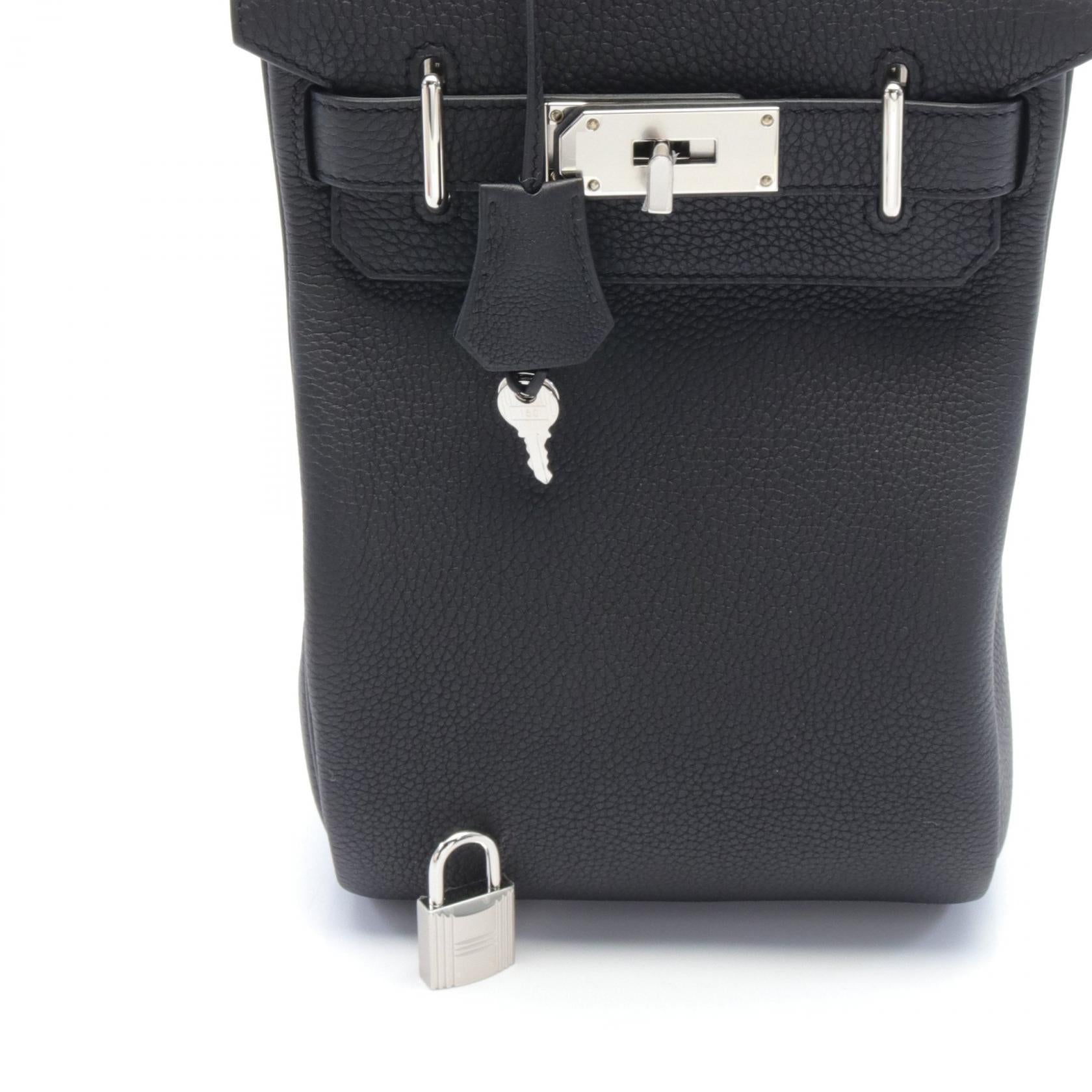 Hermes Kelly Accado PM Waist Bag Black