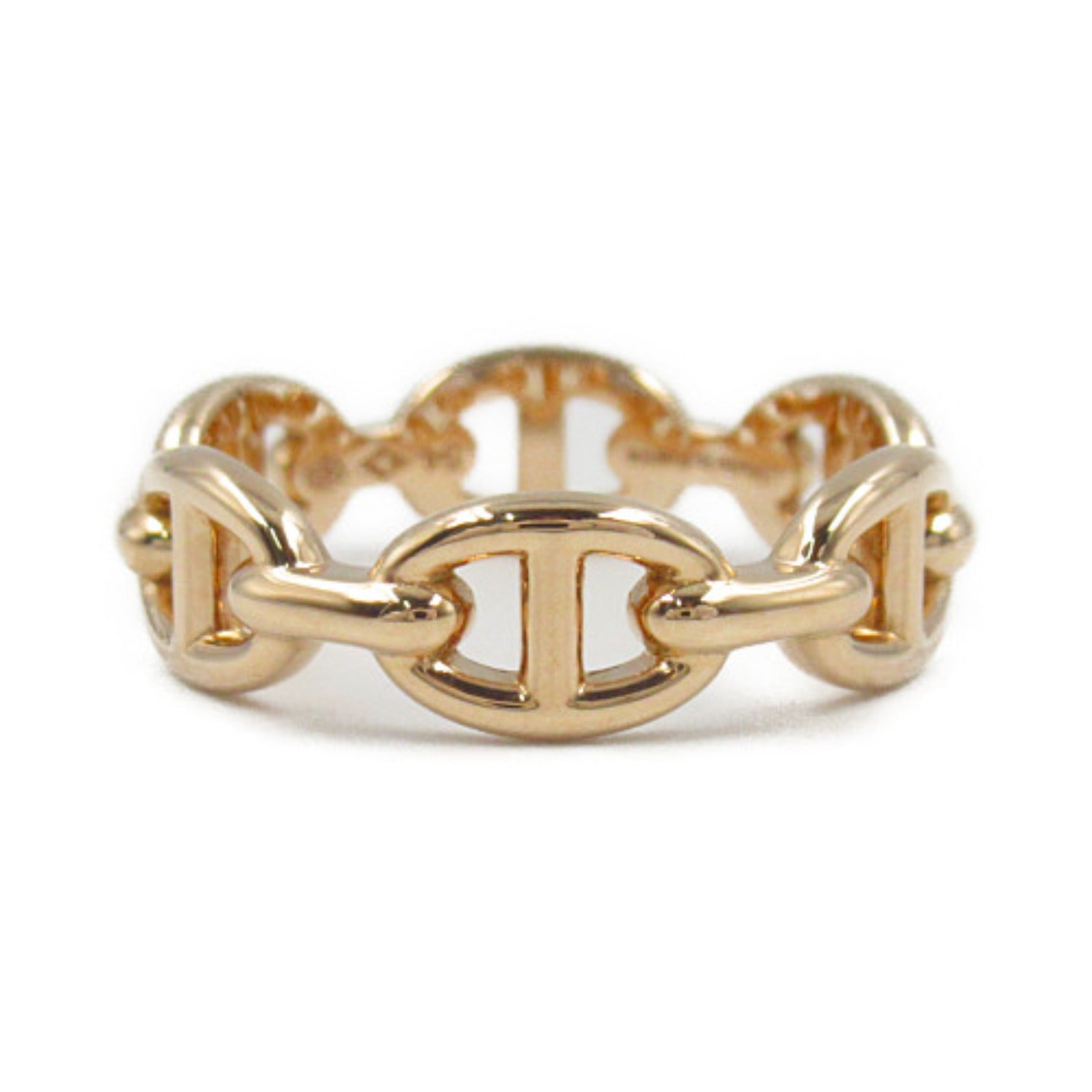 Hermes Chaine d'Ancre Ring K18PG Pink Gold