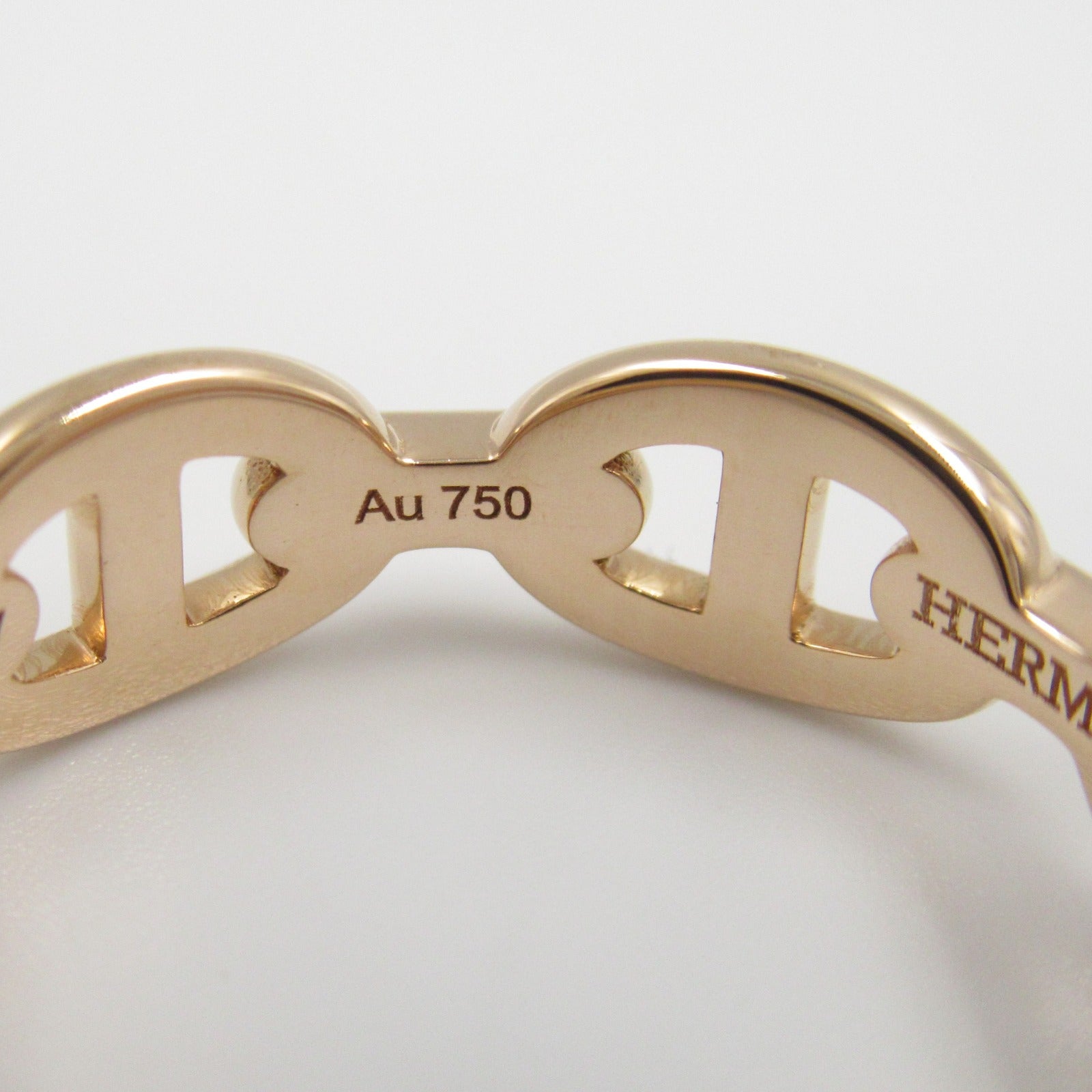 Hermes Chaine d'Ancre Ring K18PG Pink Gold