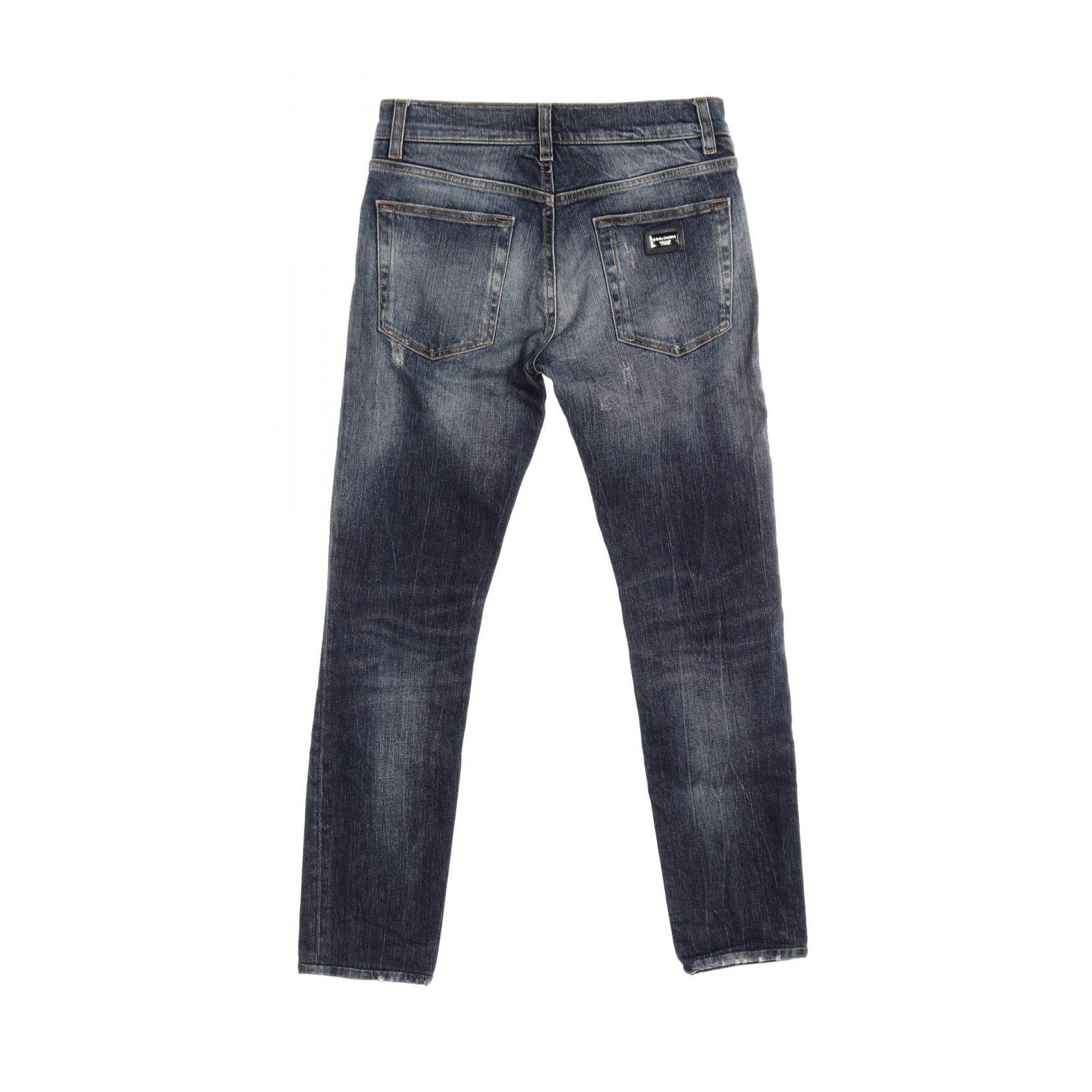 D&G Denim Pants Cotton Navy Ladies