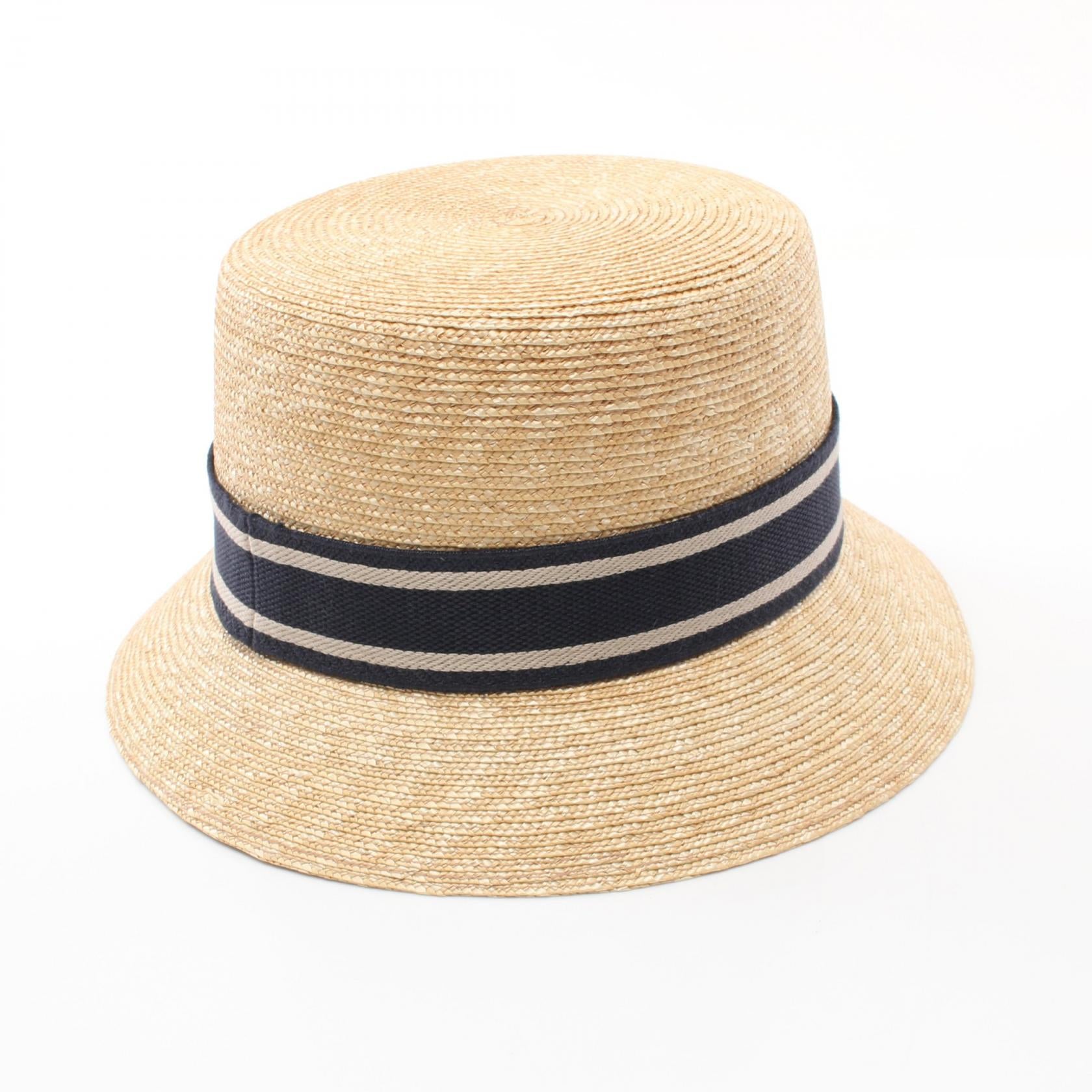 Christian Dior DIORESORT Straw Hat Beige/Navy