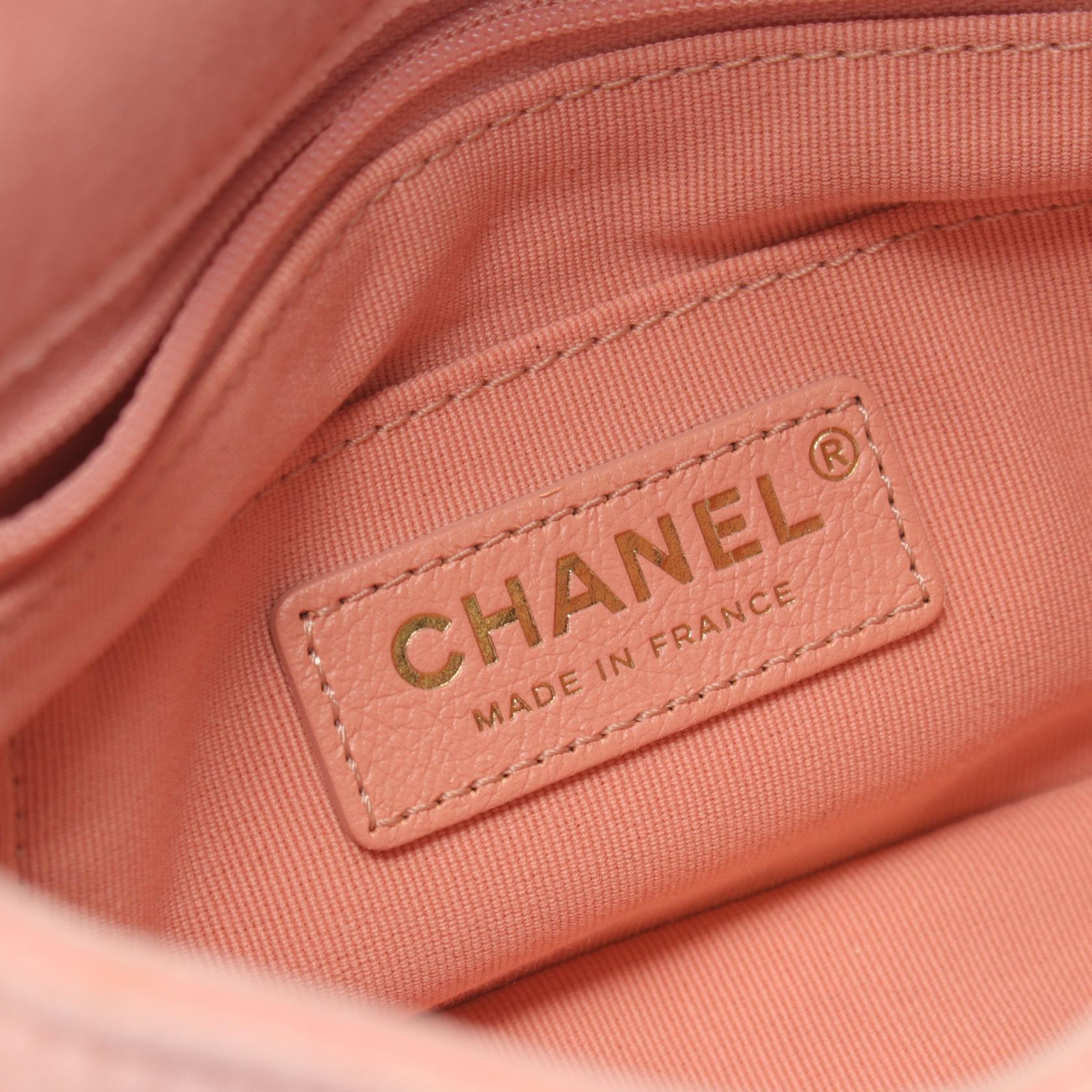 Chanel Fabric Matelasse Shoulder Bag Pink