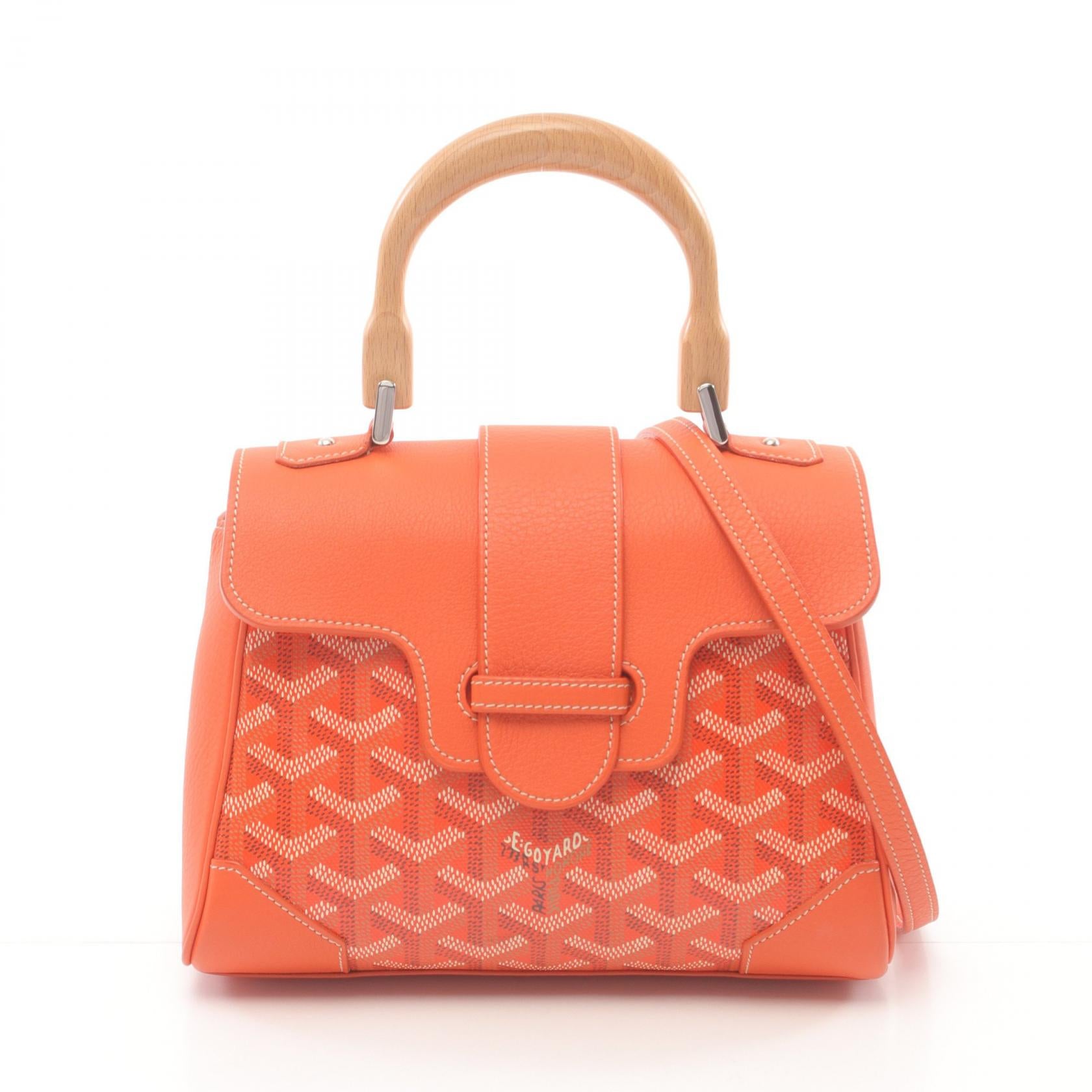 Goyard Saigon Mini Handbag Leather PVC Canvas