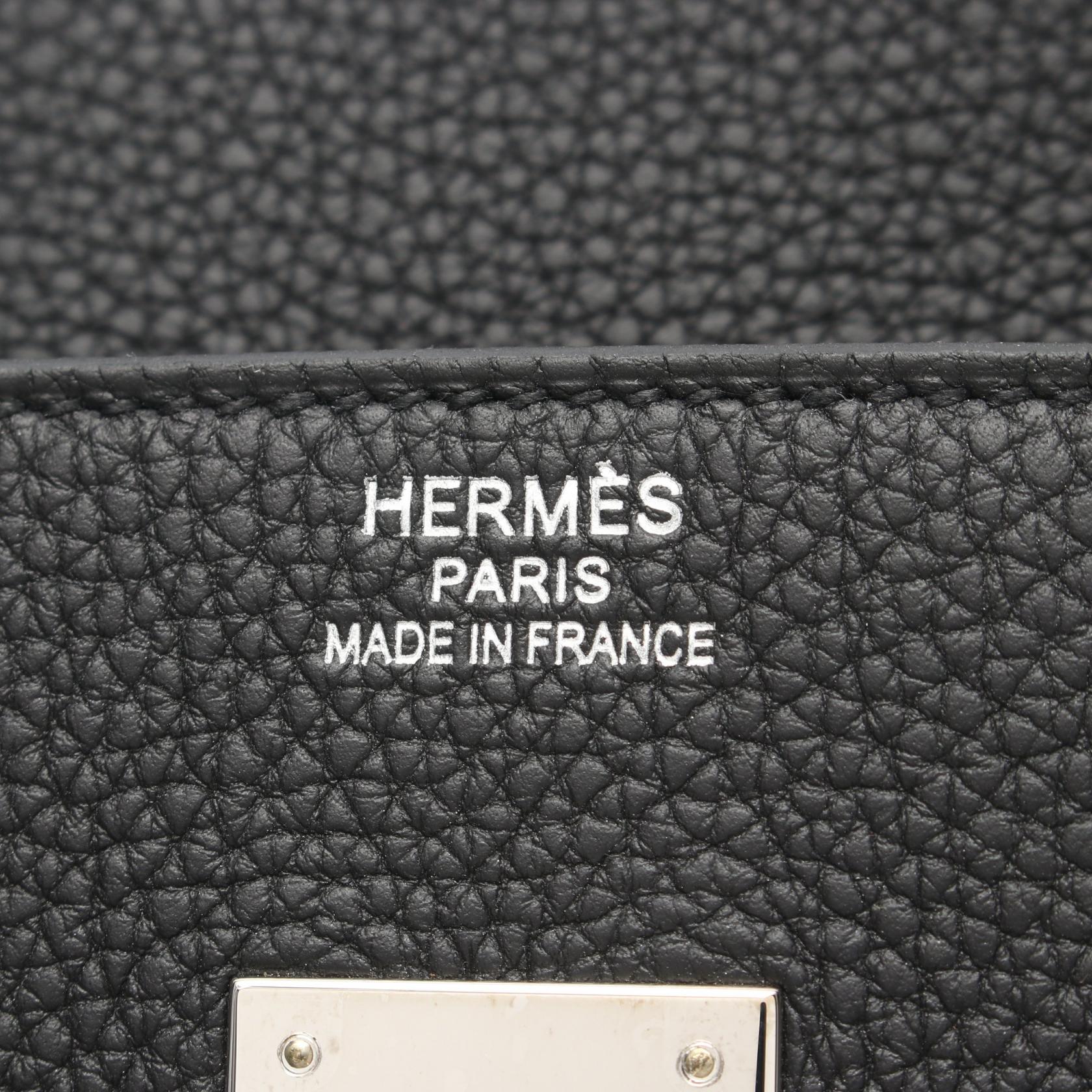 Hermes Birkin 35 Leather Handbag 071859CK in Great Condition