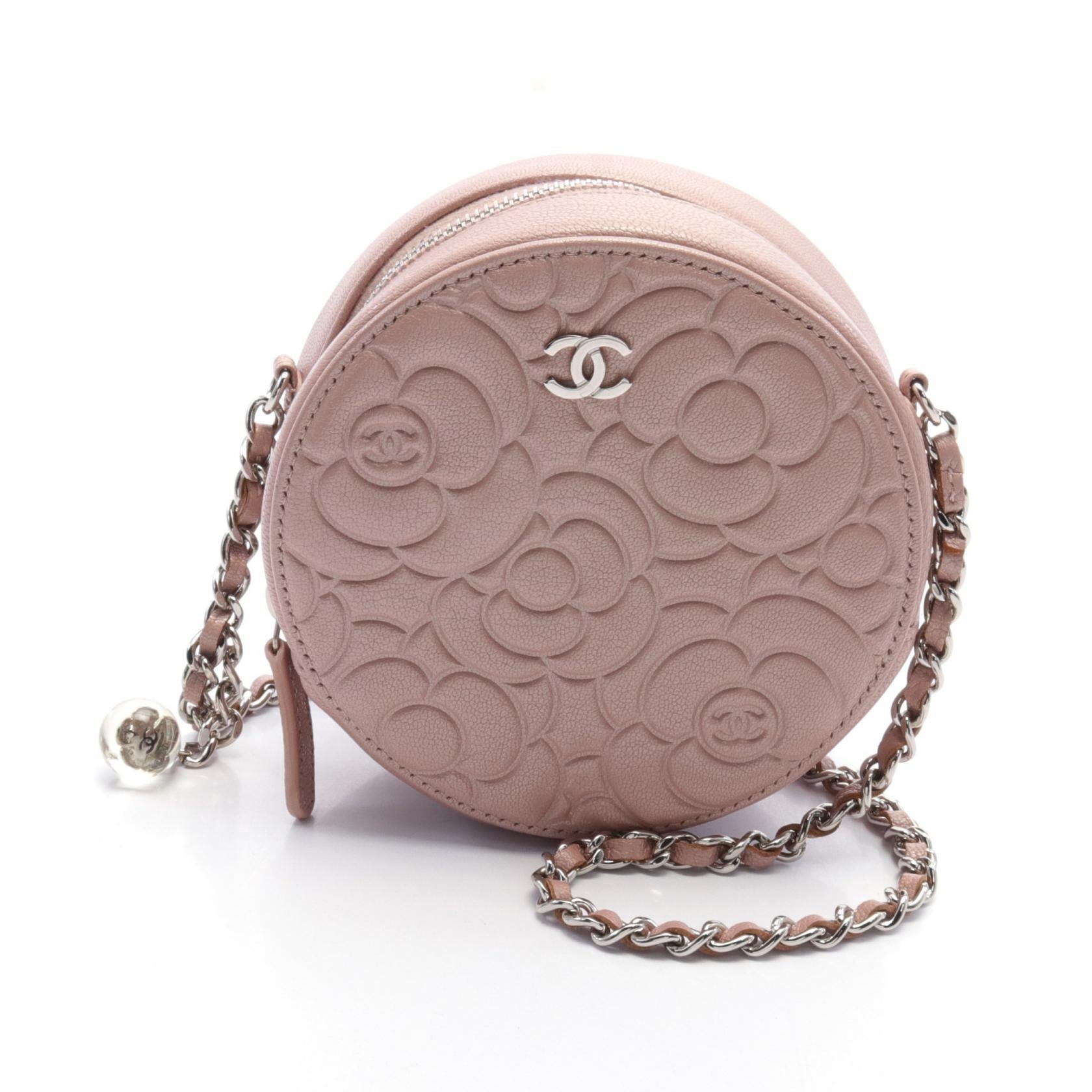 Chanel Camellia Leather Shoulder Bag AP0118