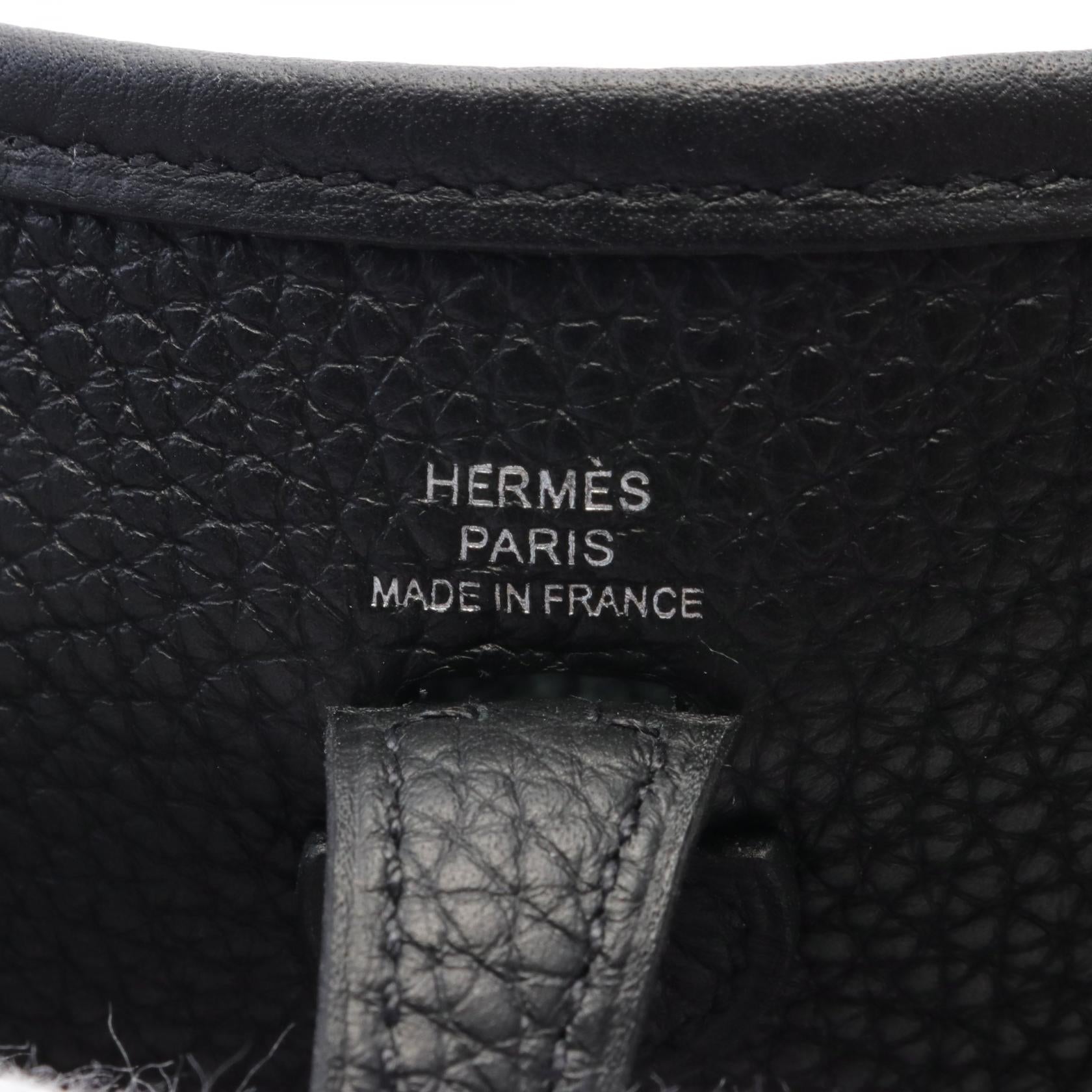 Hermes Evelyne TPM Shoulder Bag Black