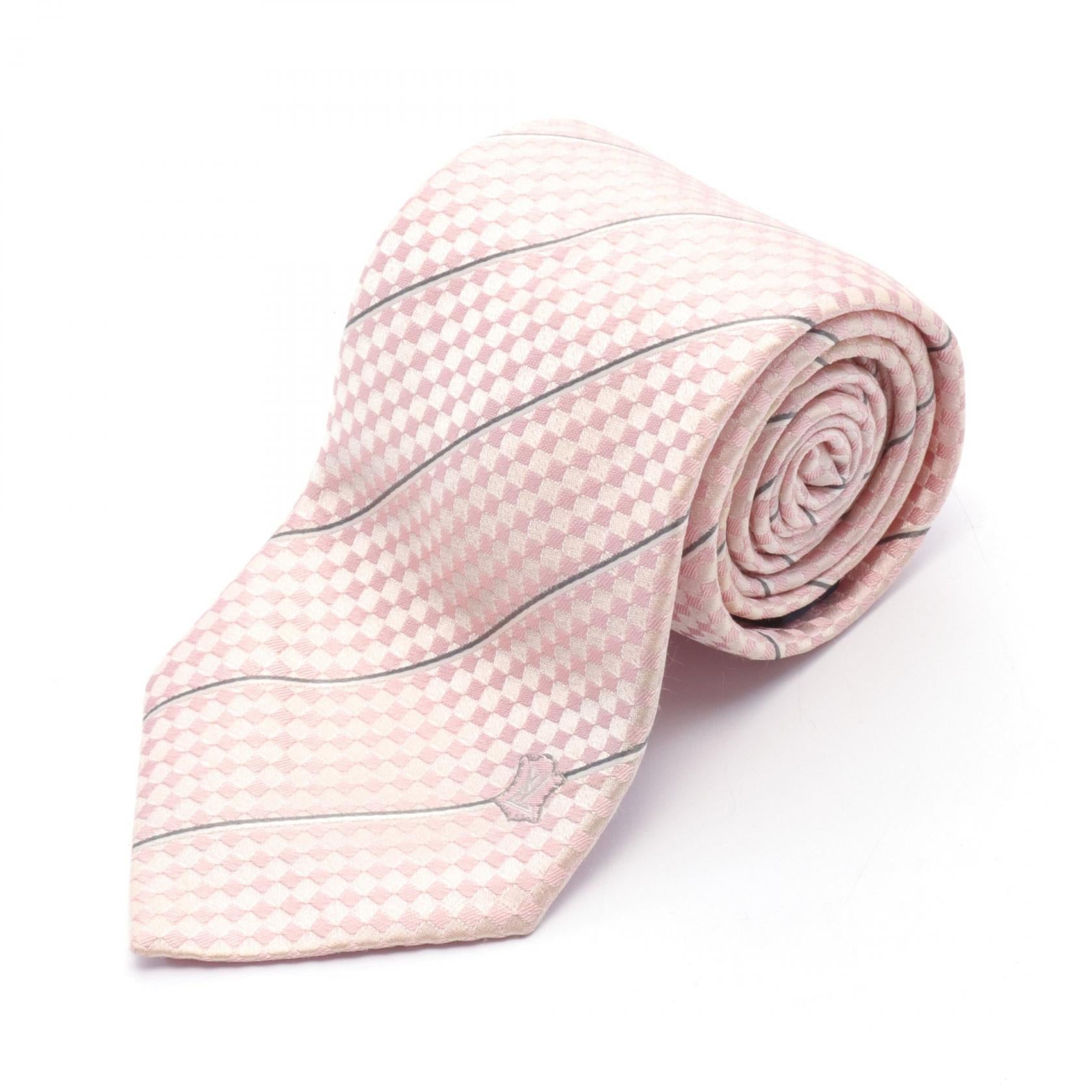 Louis Vuitton Silk Tie Rose Clair M67981