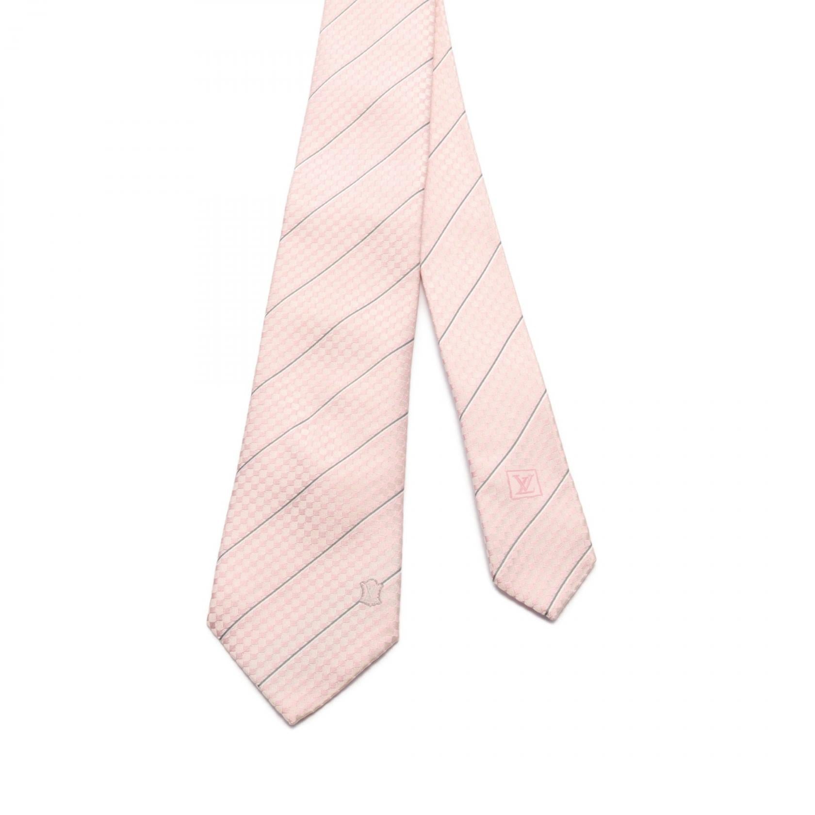 Louis Vuitton Silk Tie Rose Clair M67981