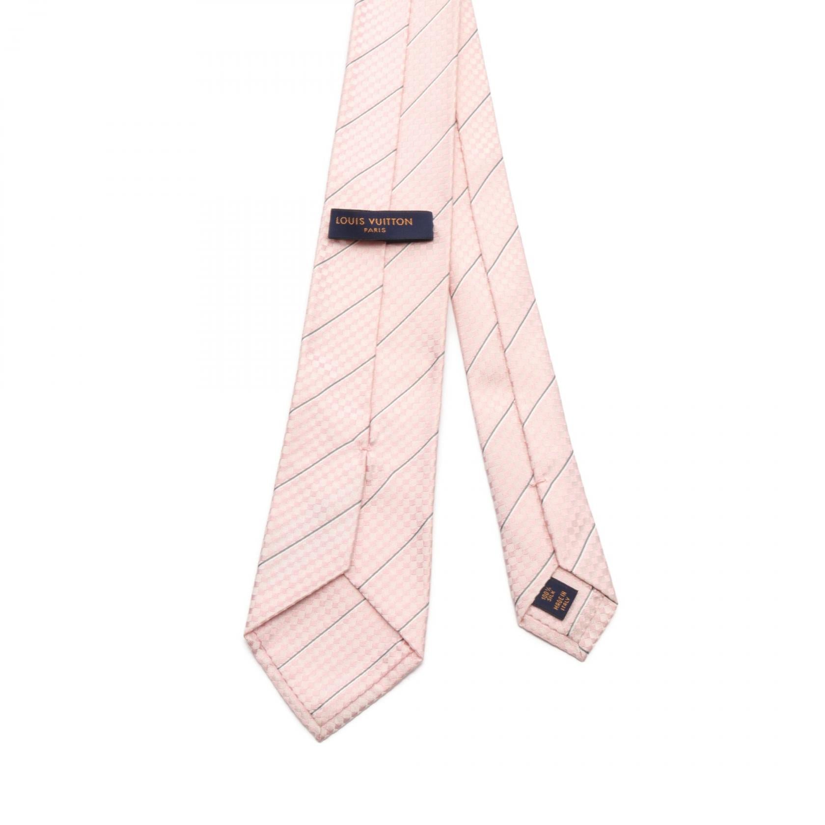 Louis Vuitton Silk Tie Rose Clair M67981