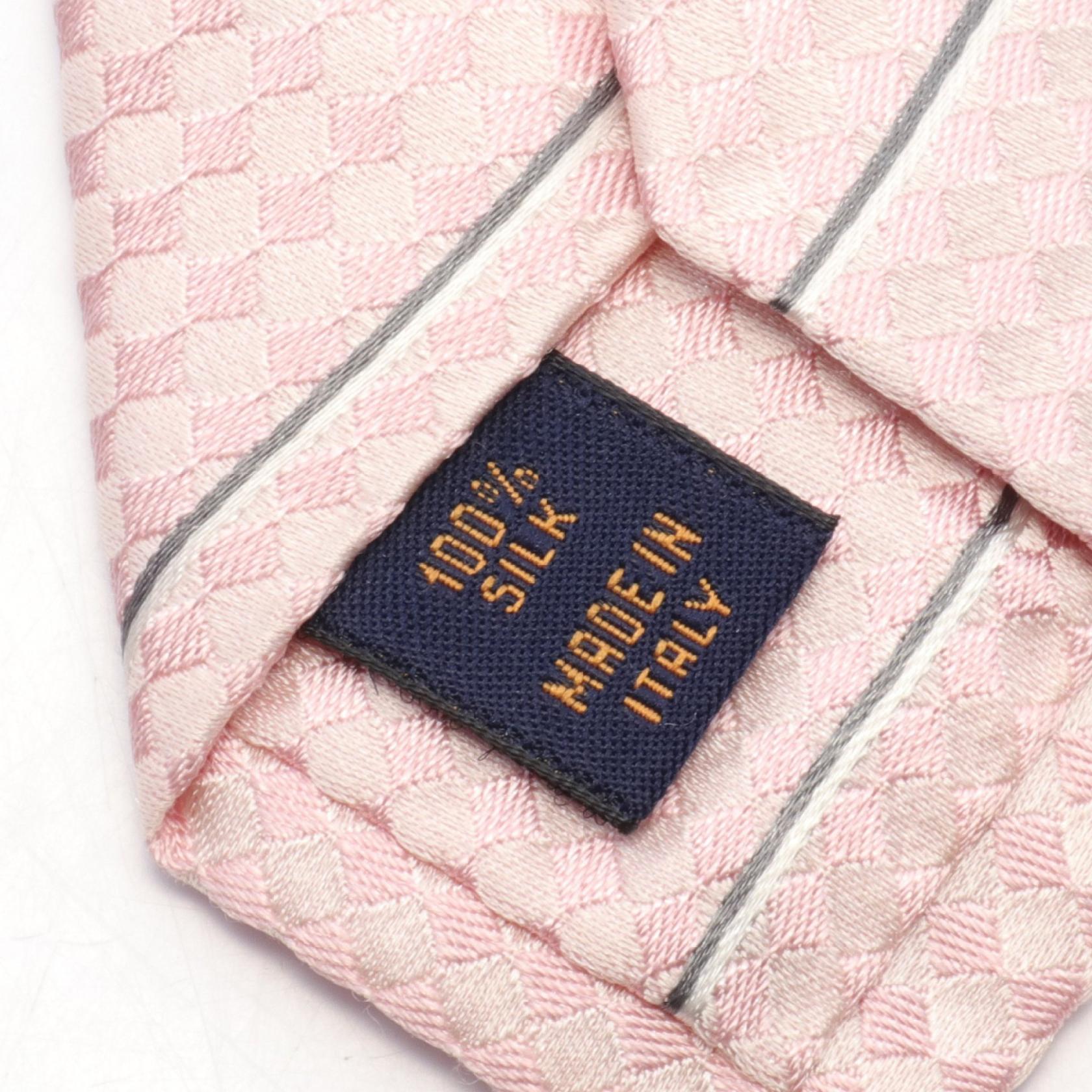 Louis Vuitton Silk Tie Rose Clair M67981