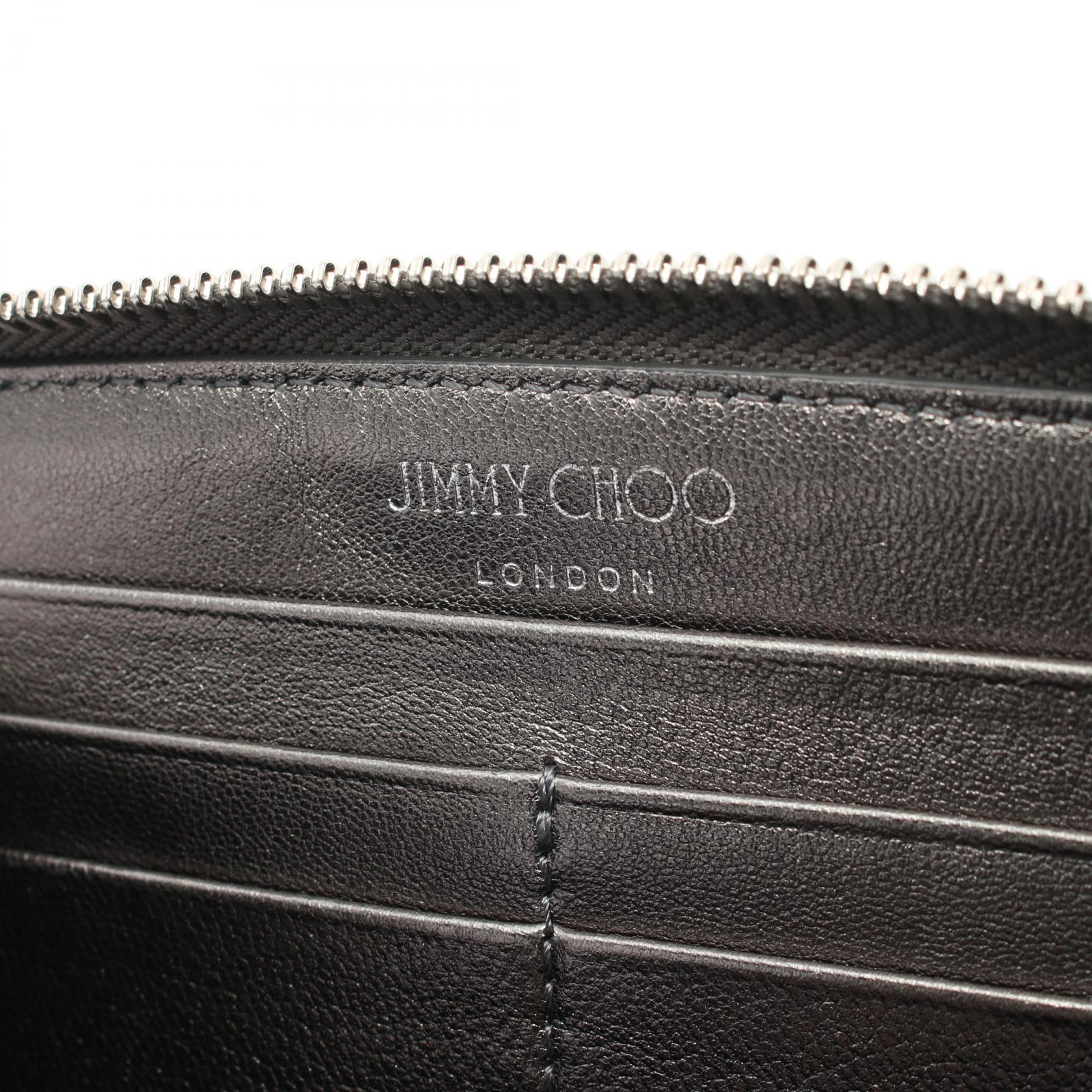 Jimmy Choo Leather Round Wallet