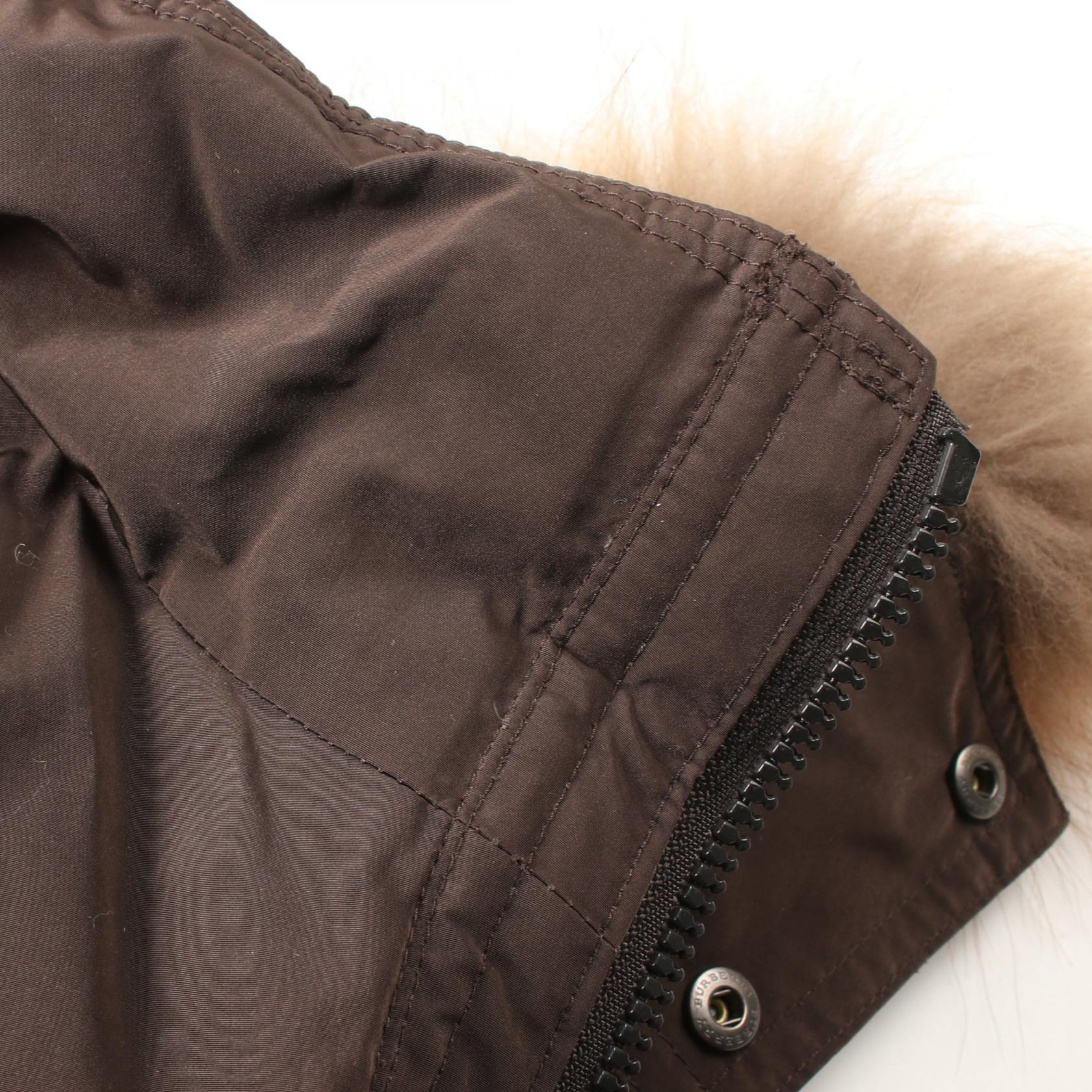 Burberry London Down Jacket Polyester/Nylon Brown