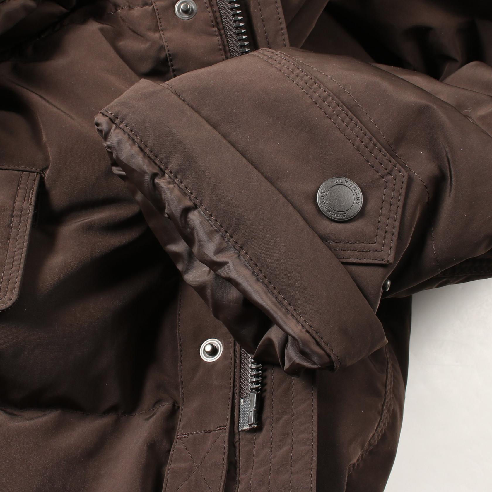 Burberry London Down Jacket Polyester/Nylon Brown