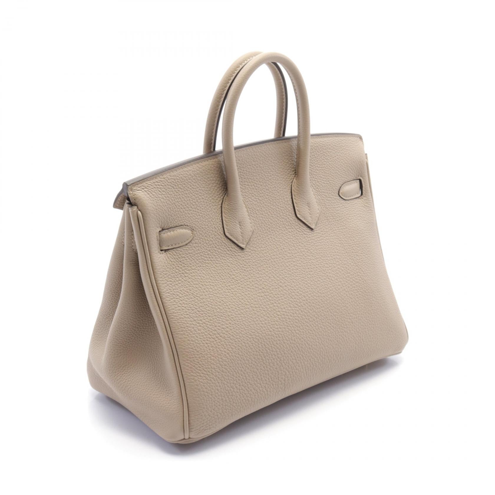 Hermes Birkin 25 Togo Handbag Beige