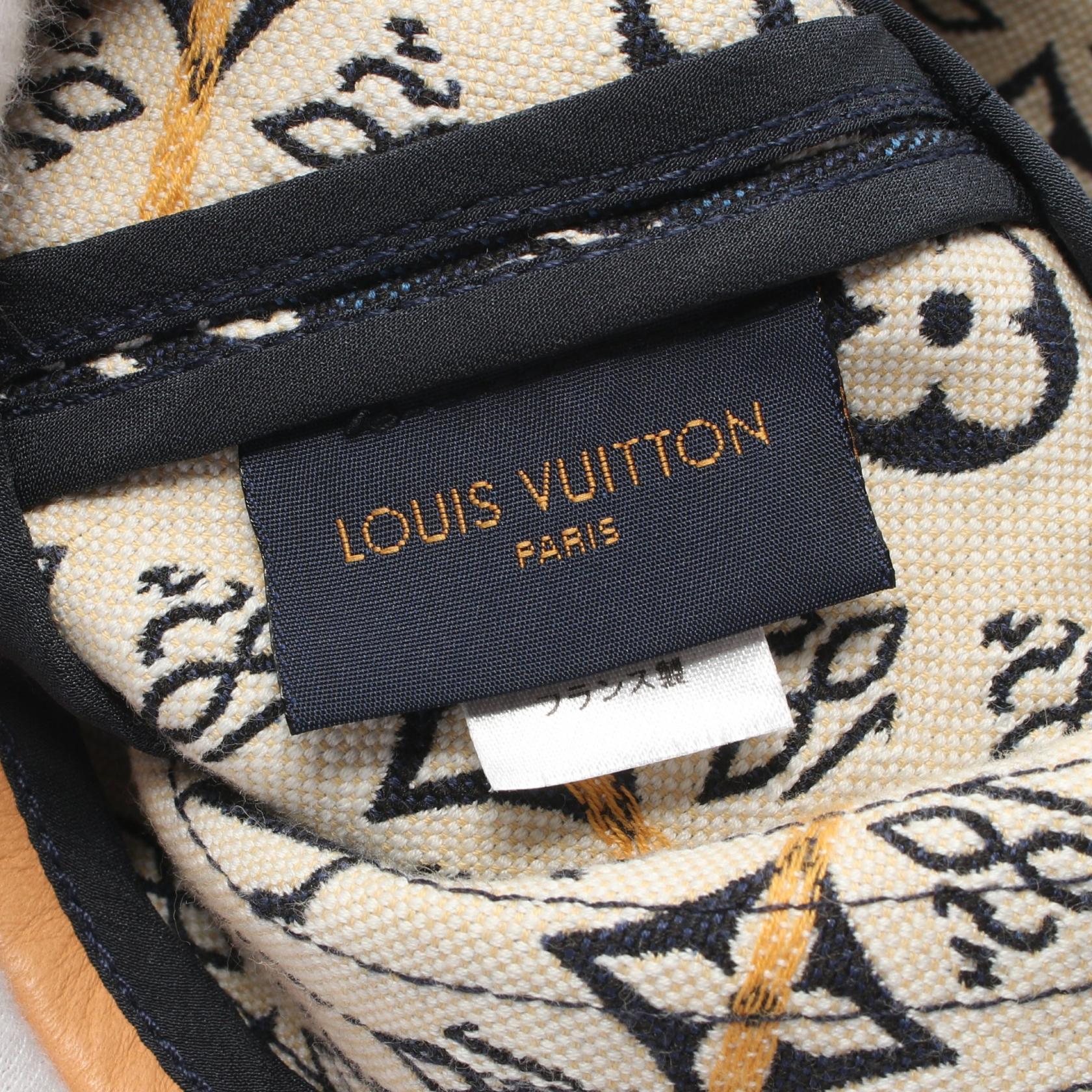 Louis Vuitton Leather Silk Cotton Hat MP2832