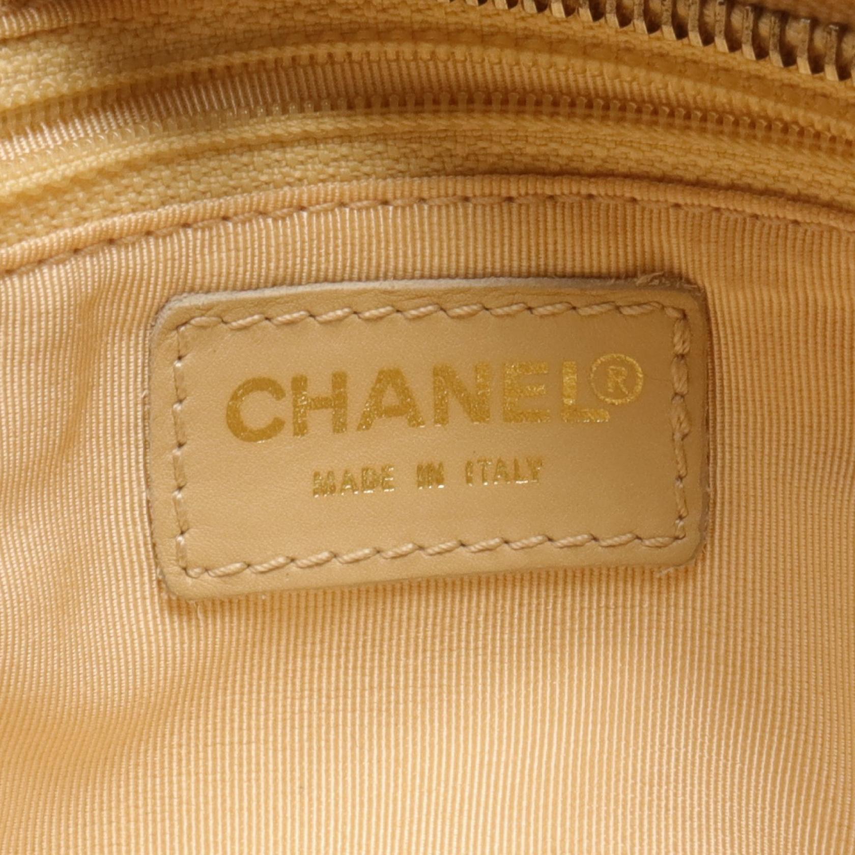 Chanel Matelasse GST Tote Bag Beige Leather