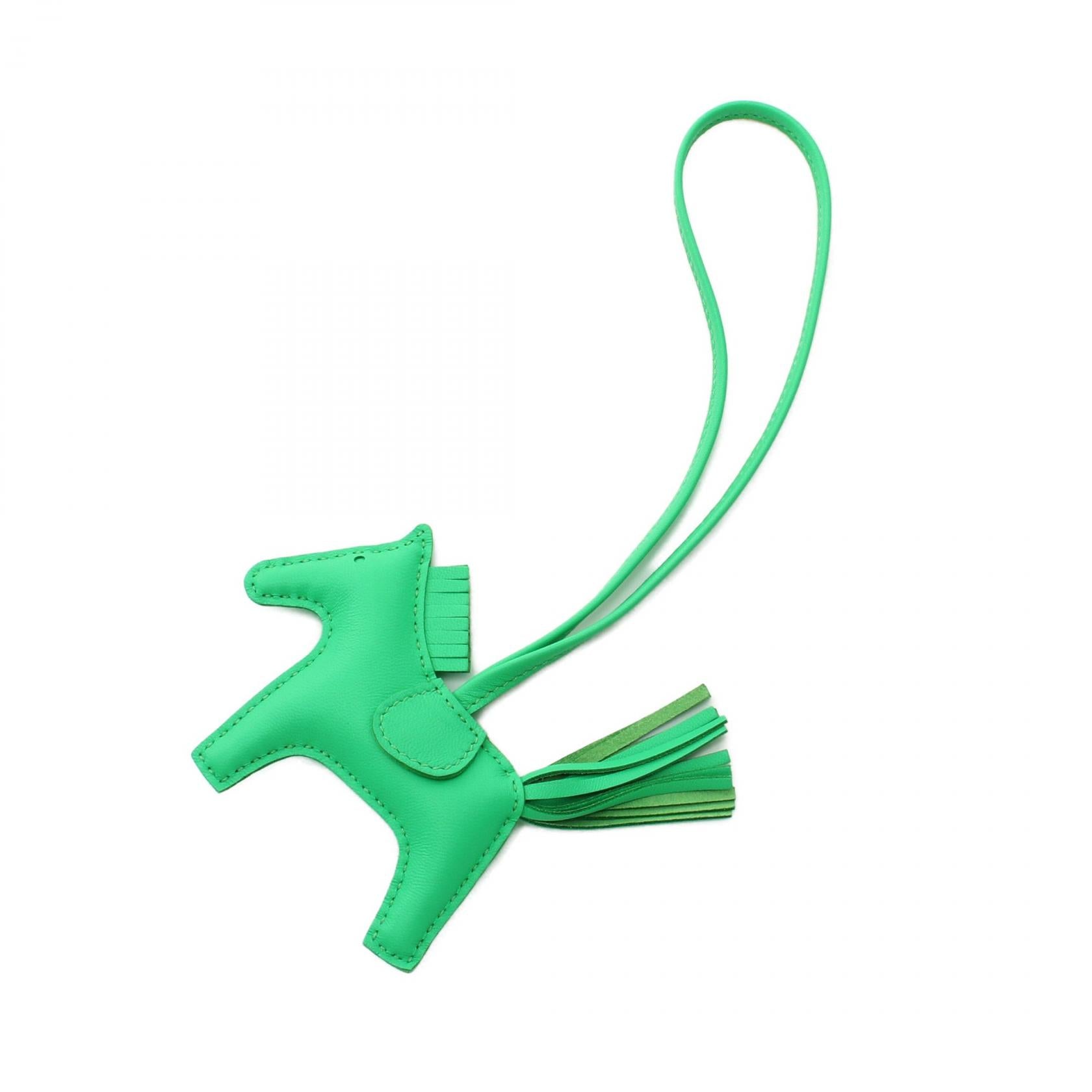 Hermes Rodeo PM Charm Green