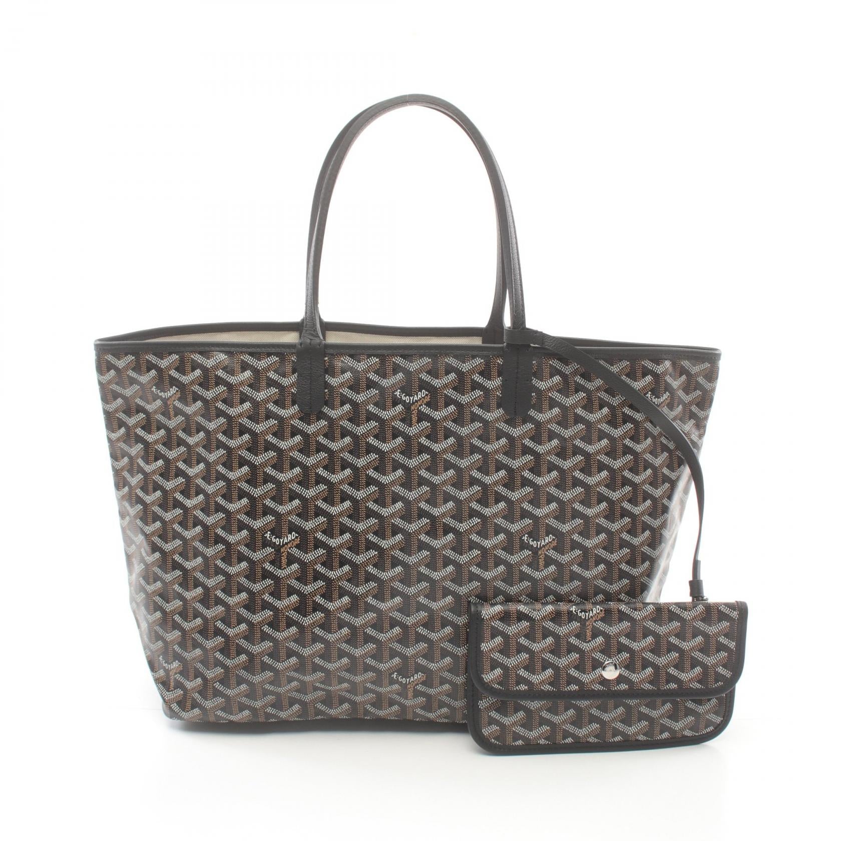 Goyard St. Louis PM Tote Bag PVC Canvas Leather