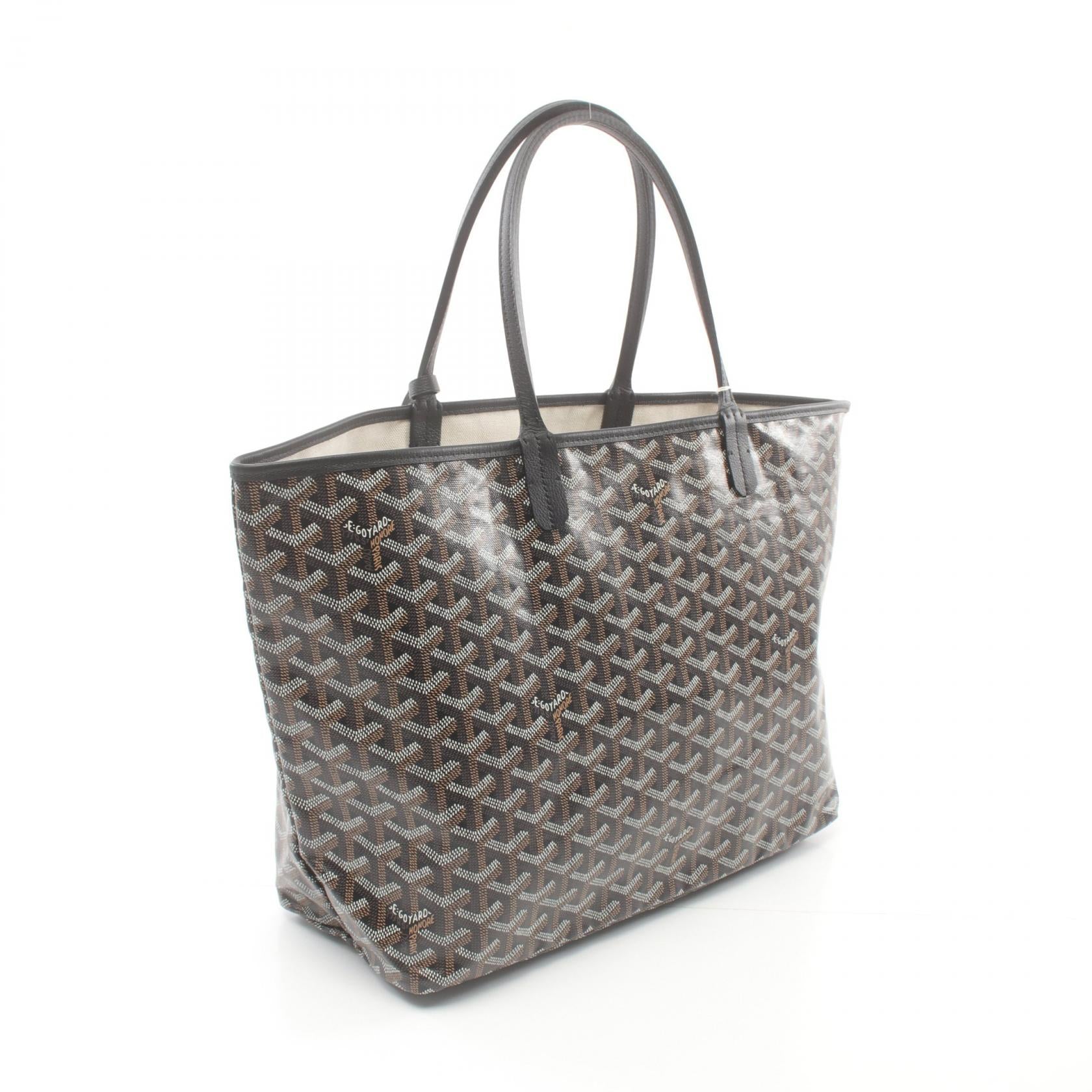 Goyard St. Louis PM Tote Bag PVC Canvas Leather