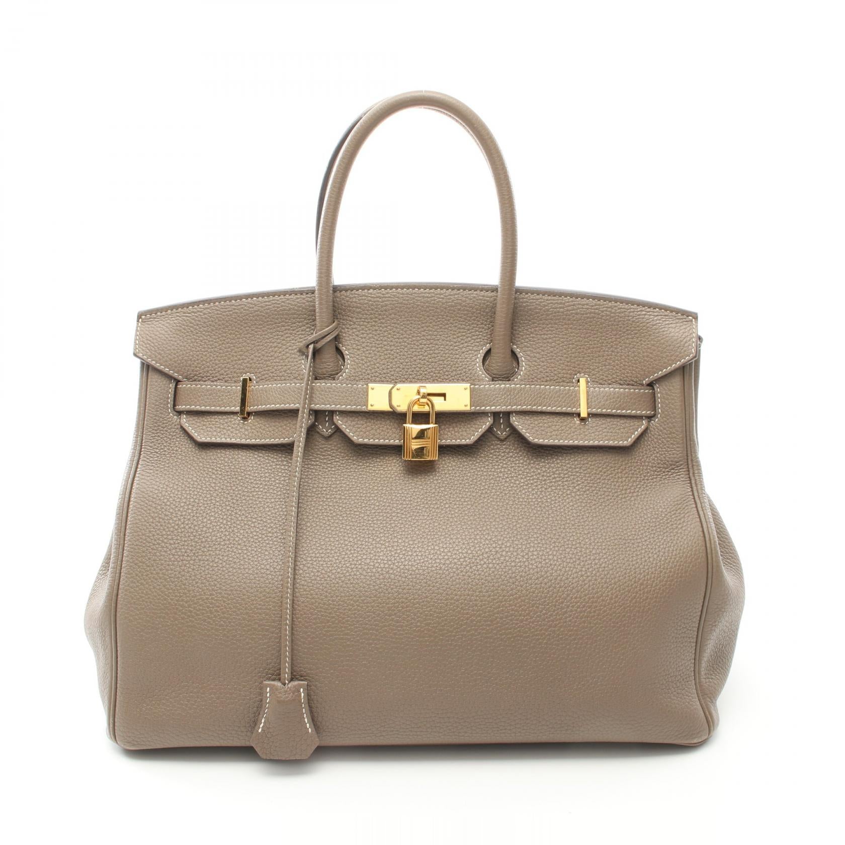 Hermes Birkin 35 Etoupe Togo Handbag