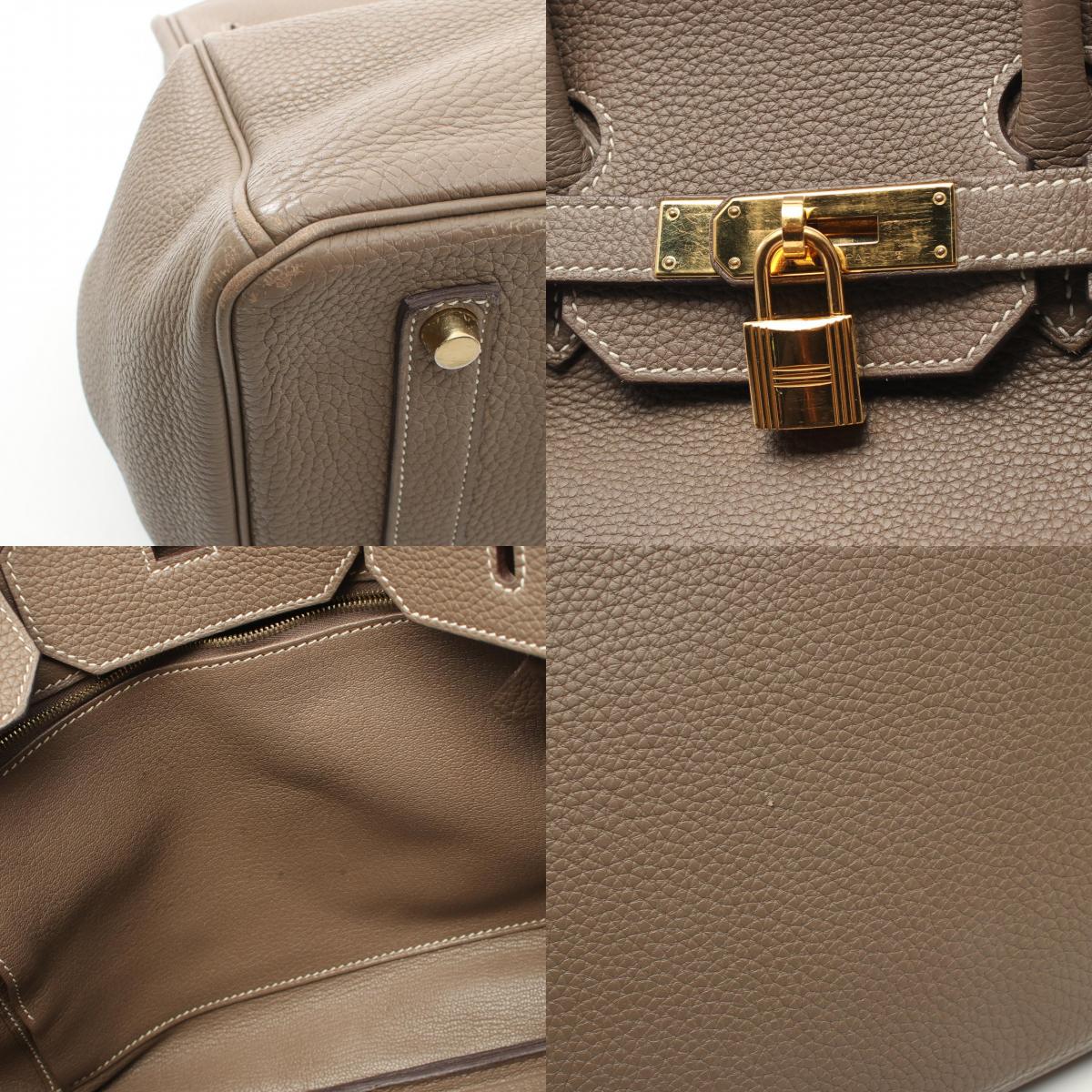 Hermes Birkin 35 Etoupe Togo Handbag