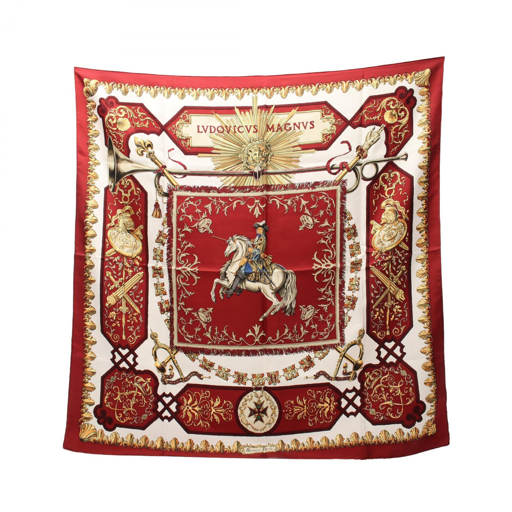 Hermes Silk Scarf LVDOVICVS MAGNVS