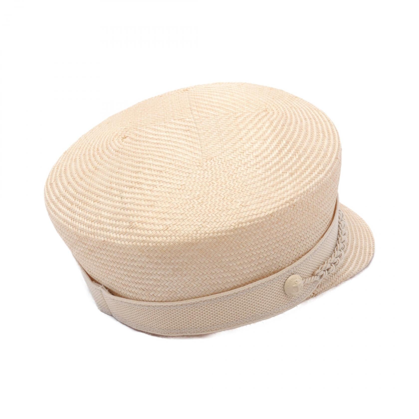 Dior Canvas Straw Travel Cap Hat