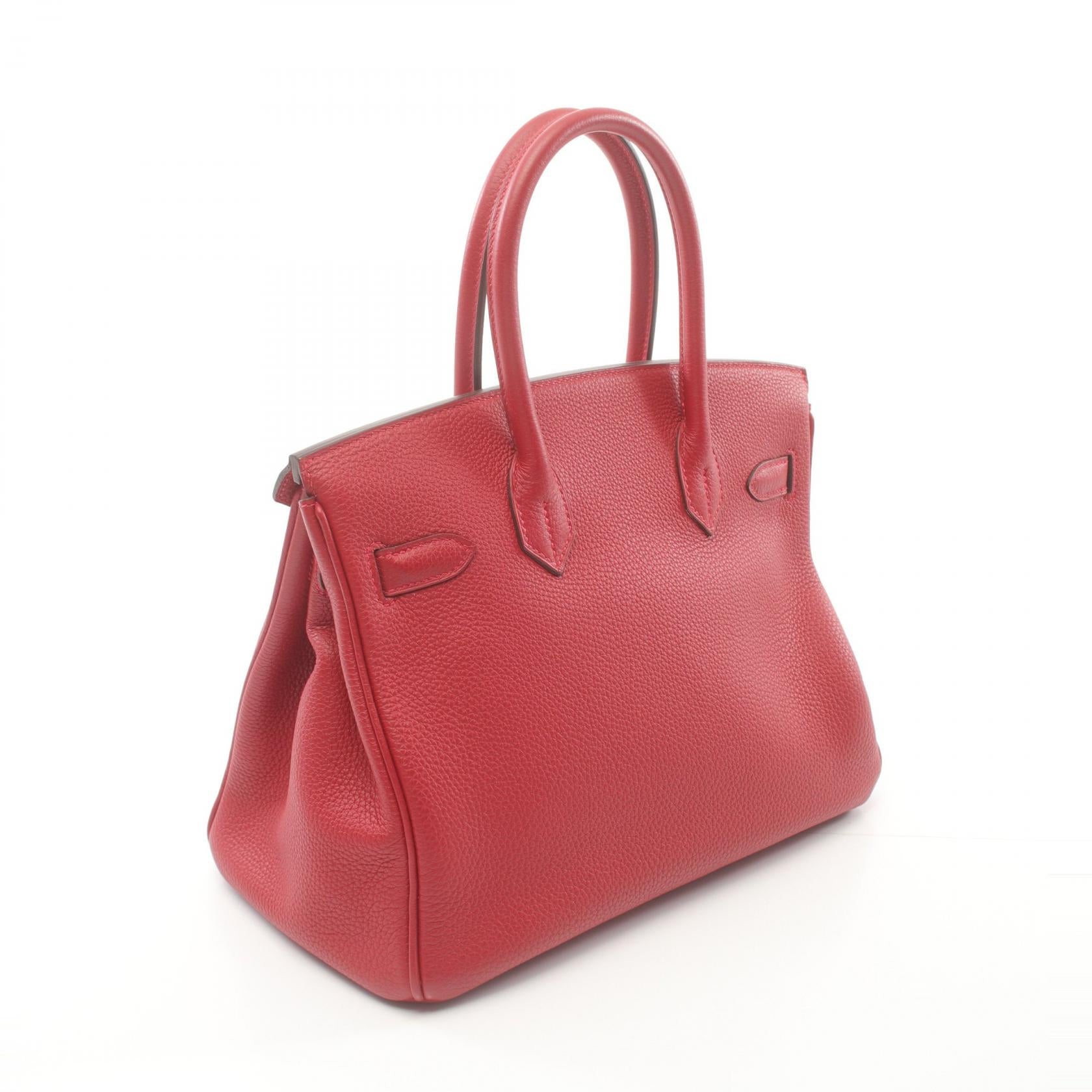 Hermes Birkin 30 Togo Handbag Red