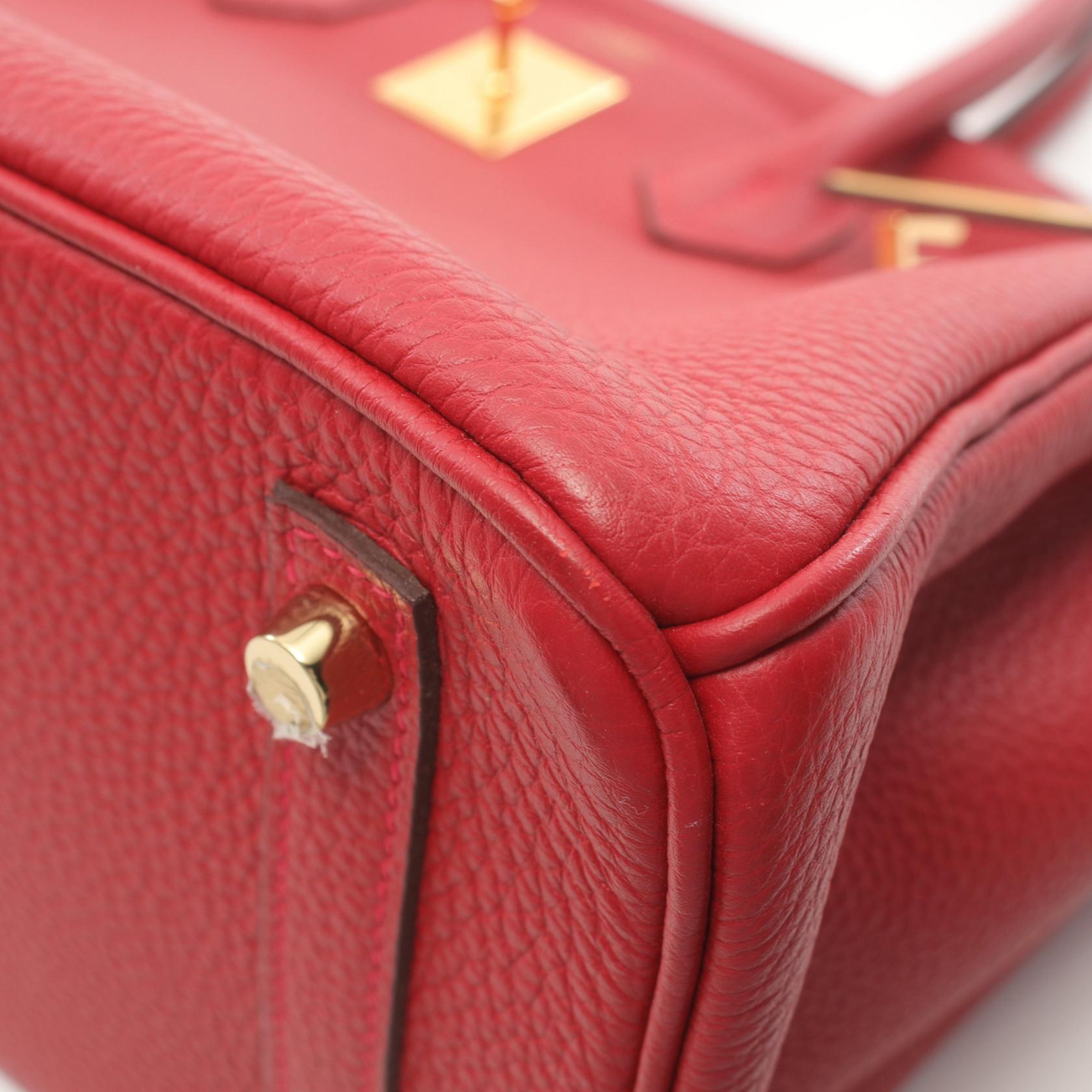 Hermes Birkin 30 Togo Handbag Red