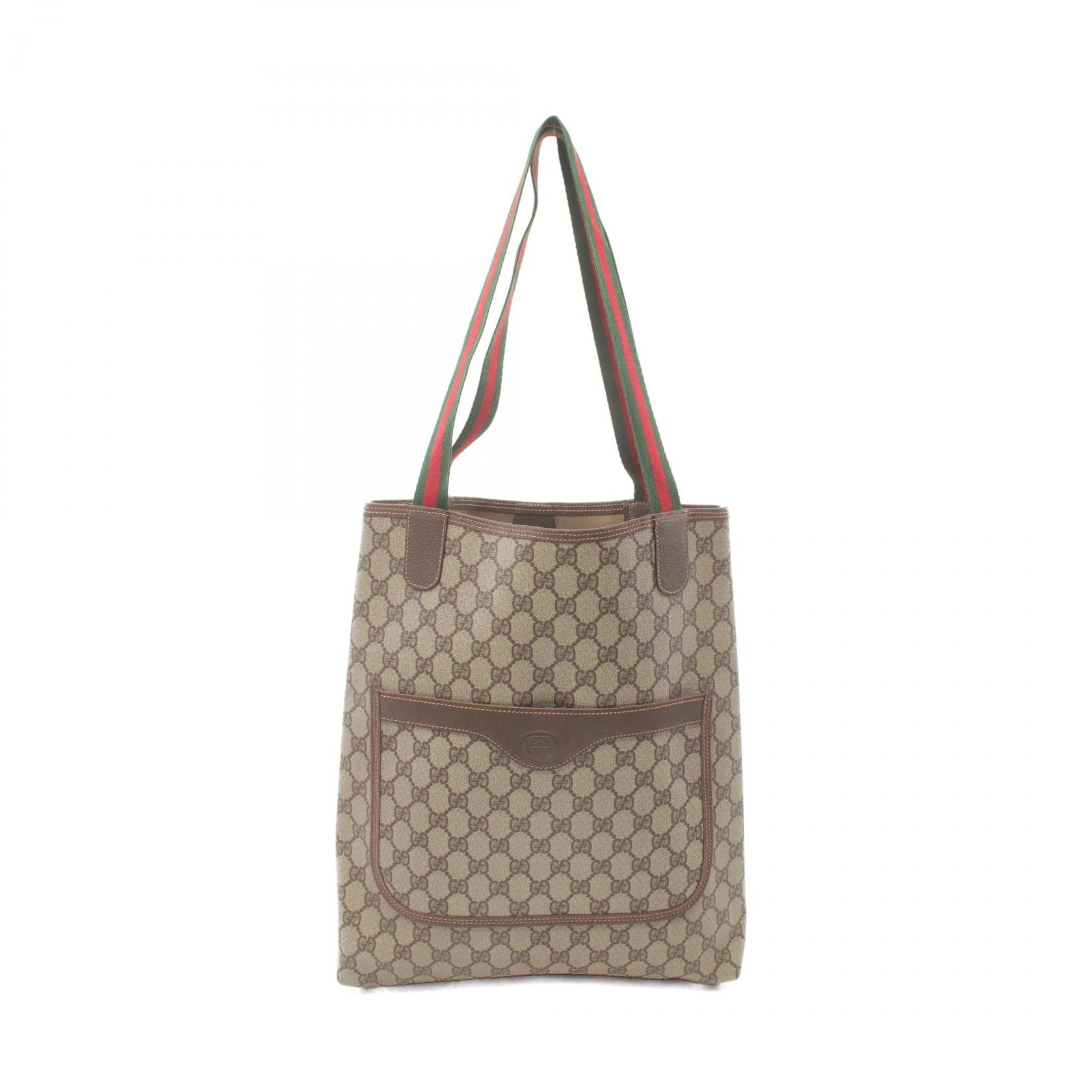 Gucci Old Sherry Line Tote Bag PVC Leather