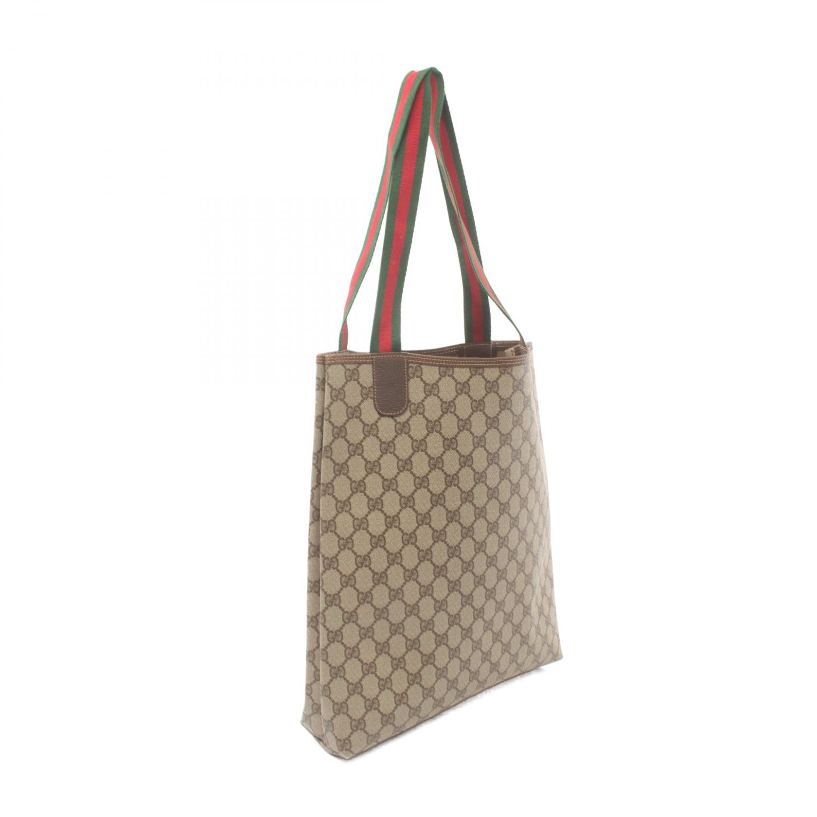 Gucci Old Sherry Line Tote Bag PVC Leather