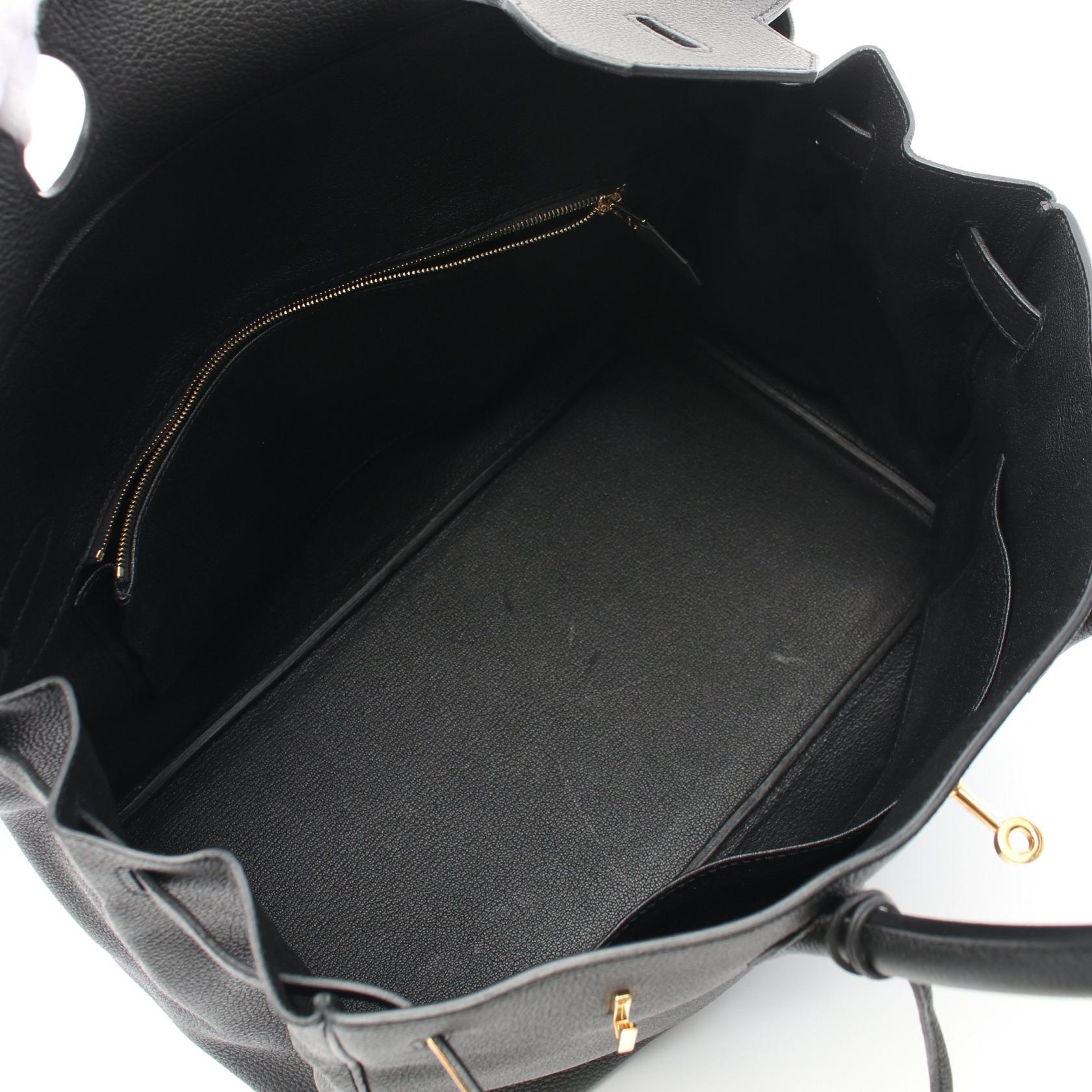 Hermes Birkin 35 Togo Handbag Black