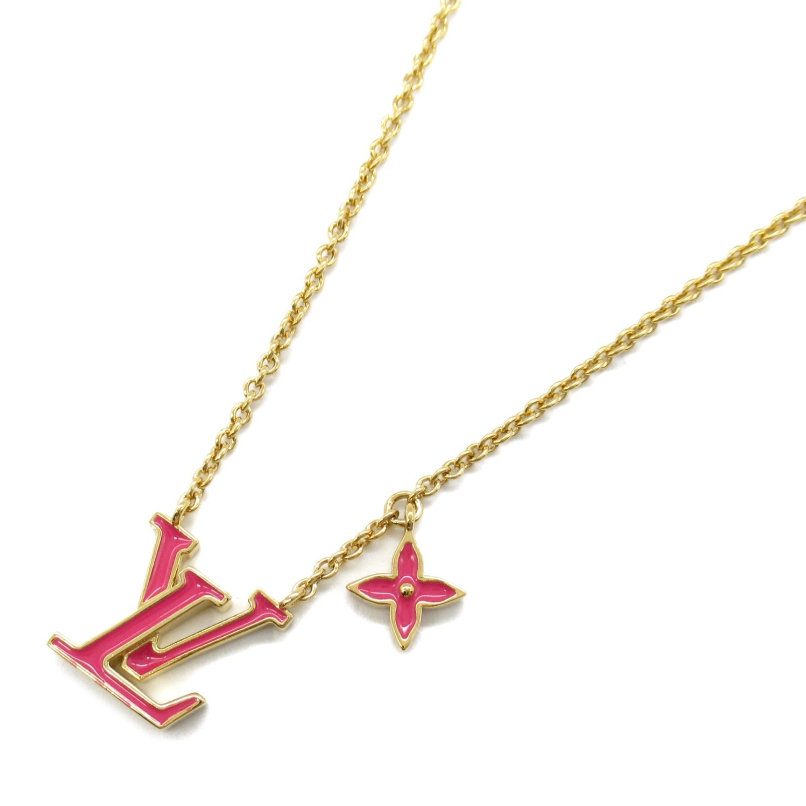 Louis Vuitton Iconic Enamel Necklace Pink