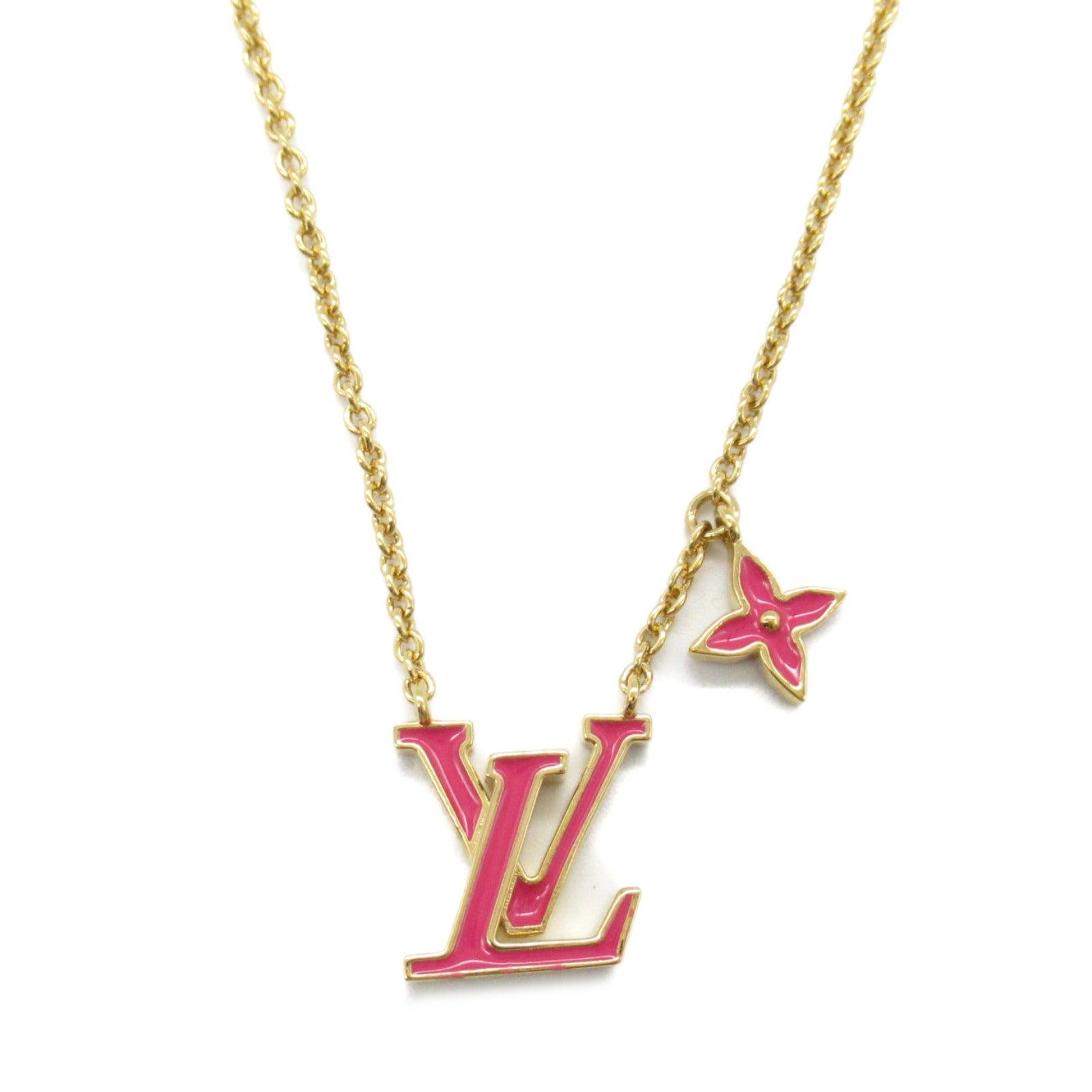 Louis Vuitton Iconic Enamel Necklace Pink