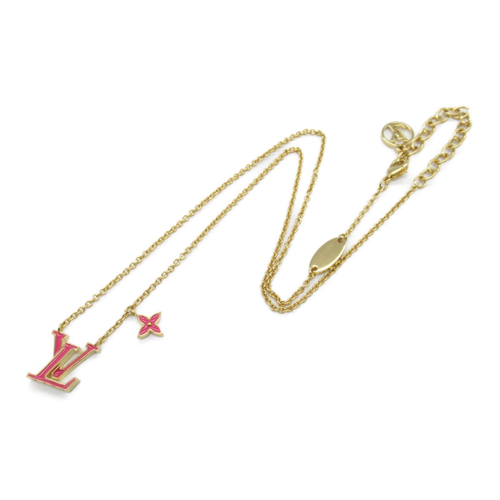 Louis Vuitton Iconic Enamel Necklace Pink