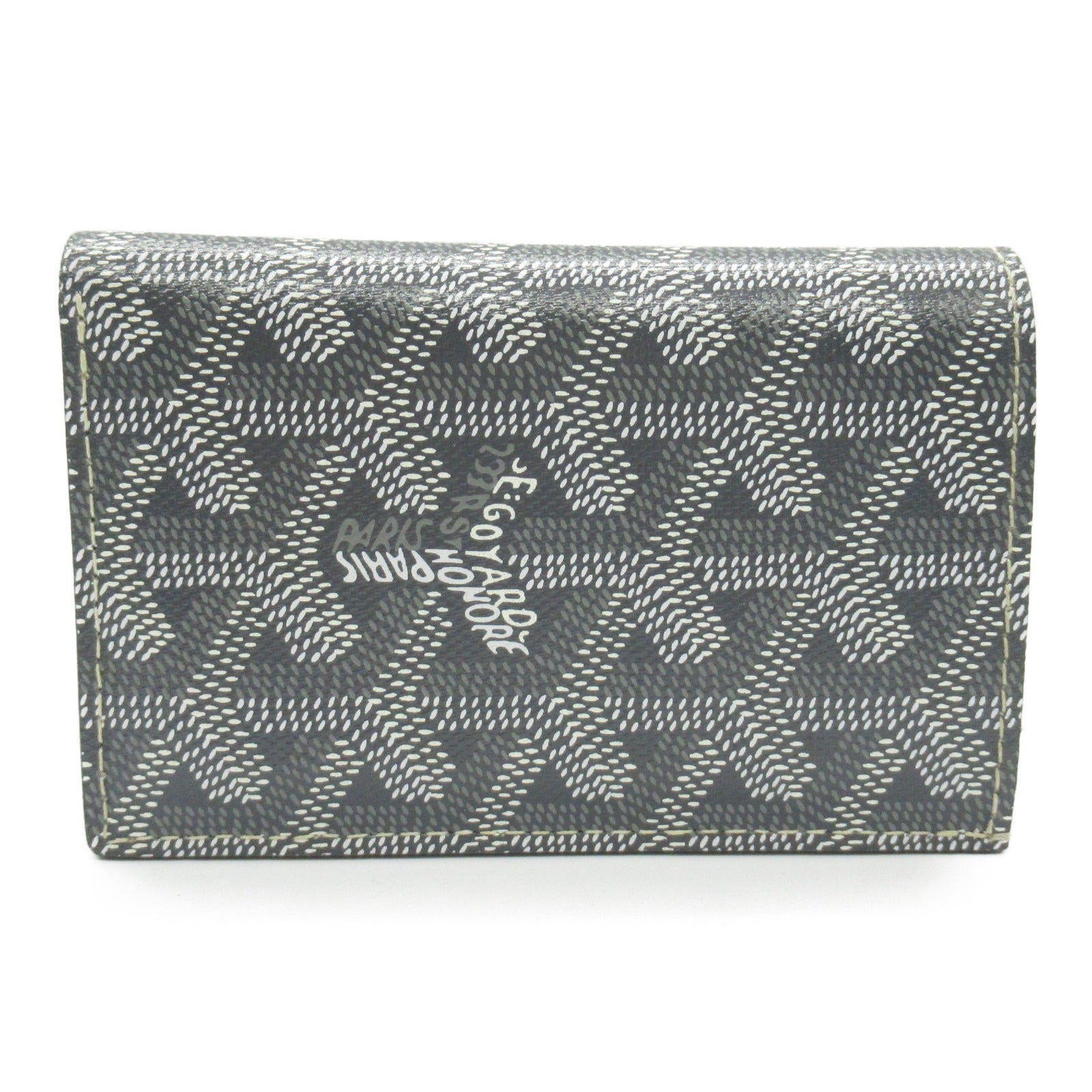 Goyard Card Case PVC Canvas Gray